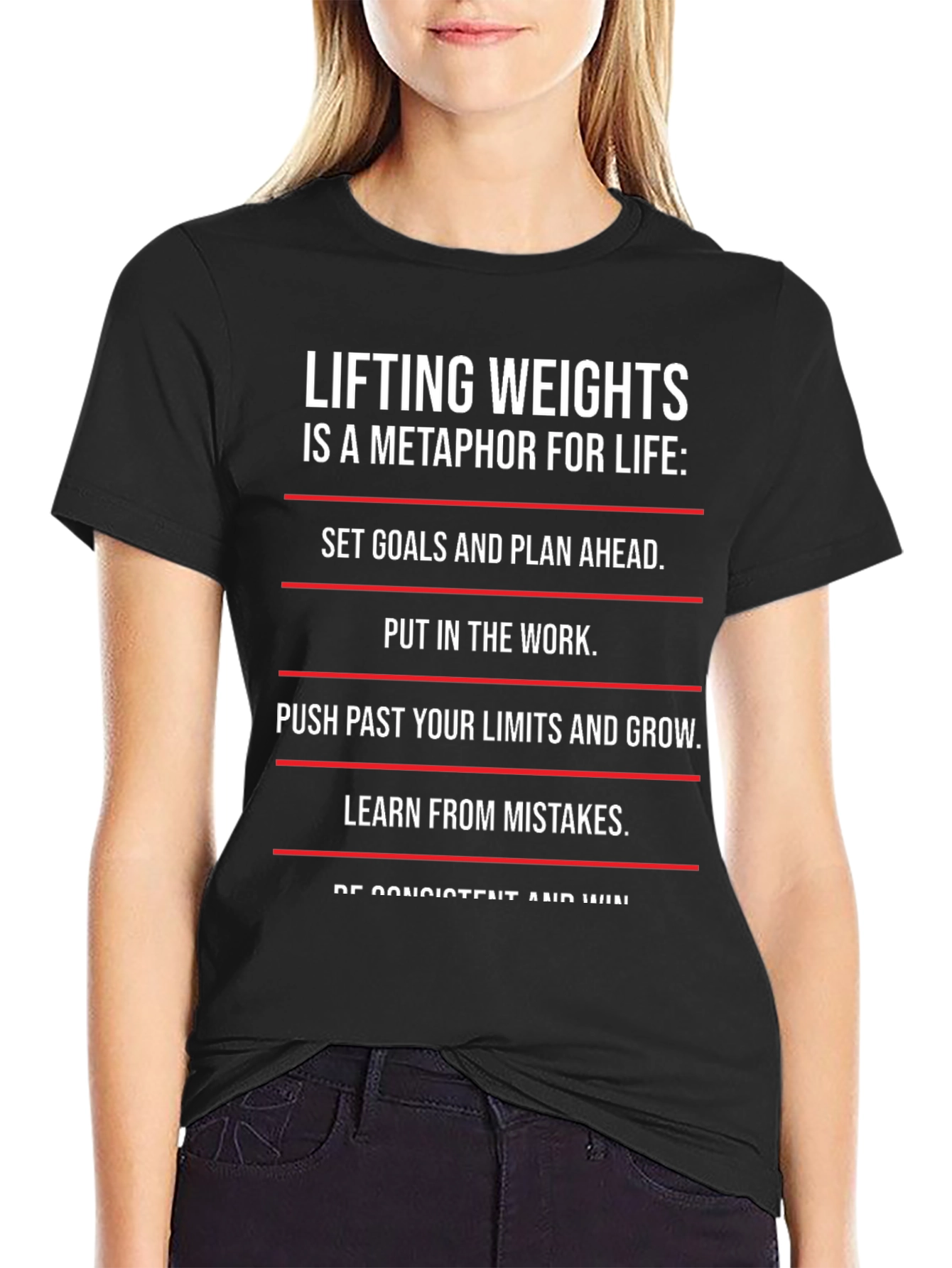 Lifting Weights Metaphor T-Shirt