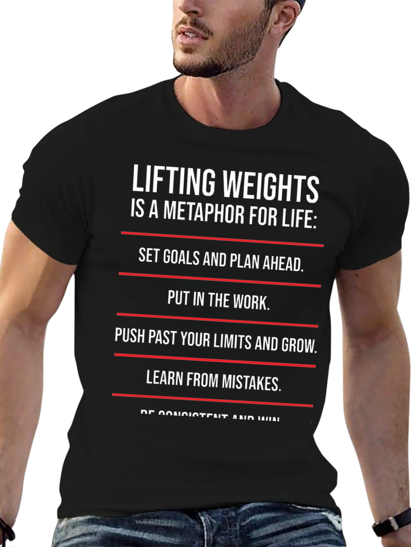 Lifting Weights Metaphor T-Shirt