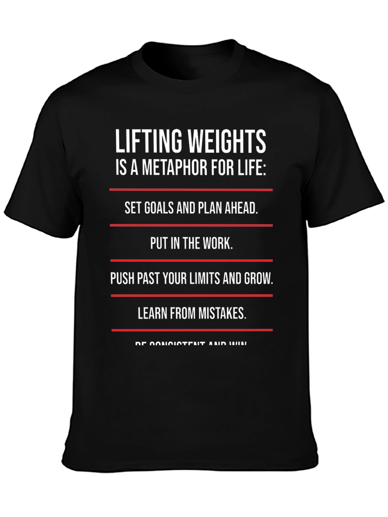 Lifting Weights Metaphor T-Shirt