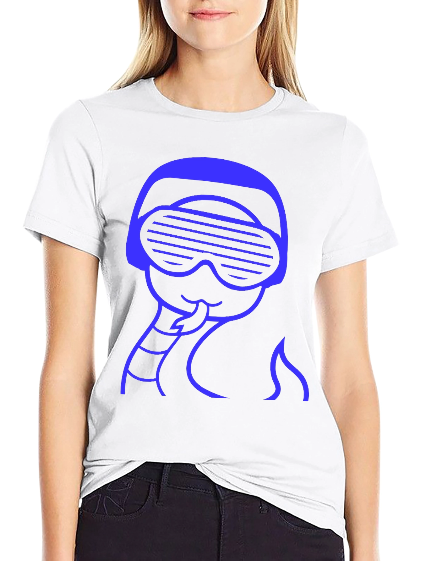 Retro Snake Tee - Black Crew Neck