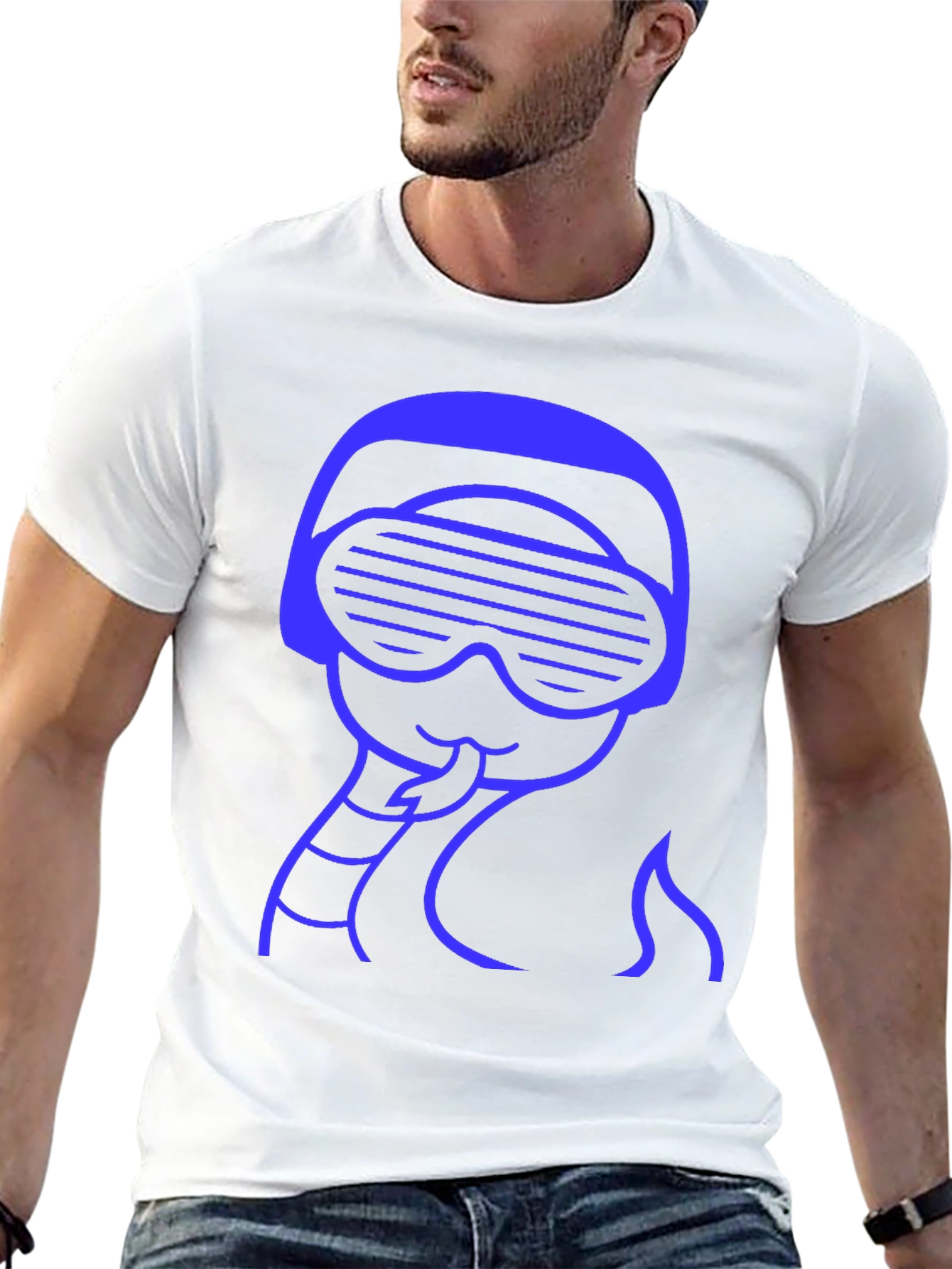 Retro Snake Tee - Black Crew Neck