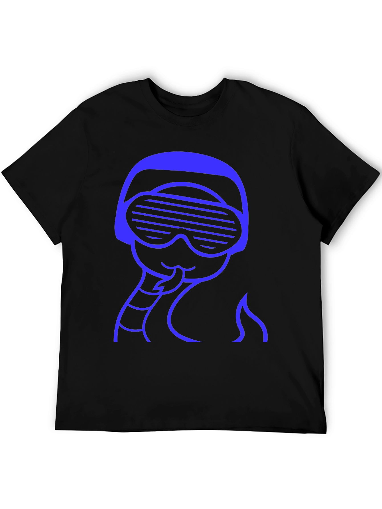 Retro Snake Tee - Black Crew Neck