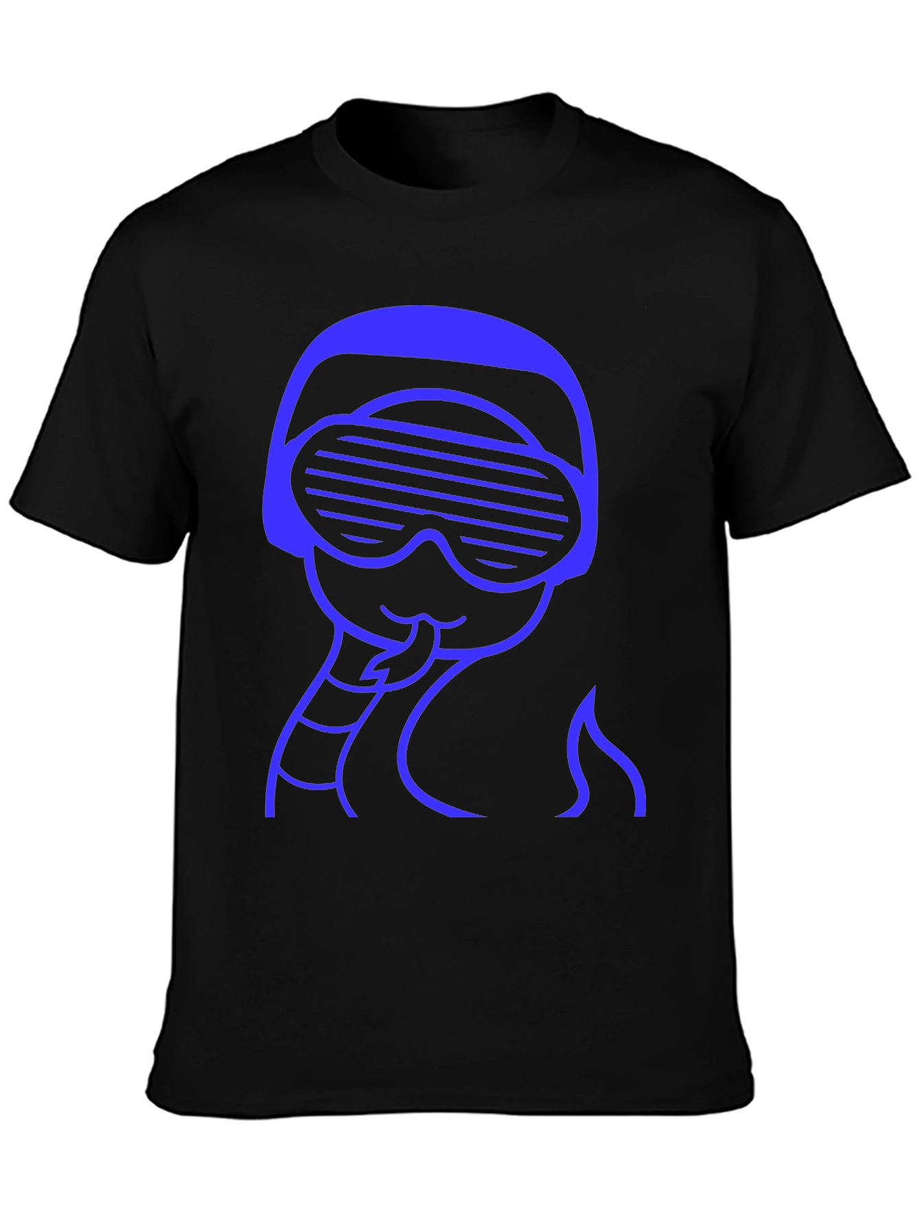 Retro Snake Tee - Black Crew Neck