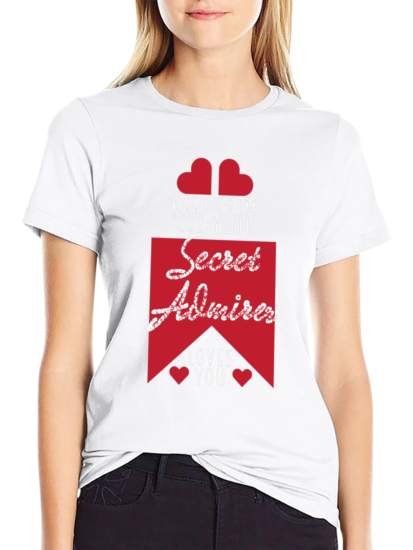 Secret Admirer Graphic Tee - Keep Calm & Loved