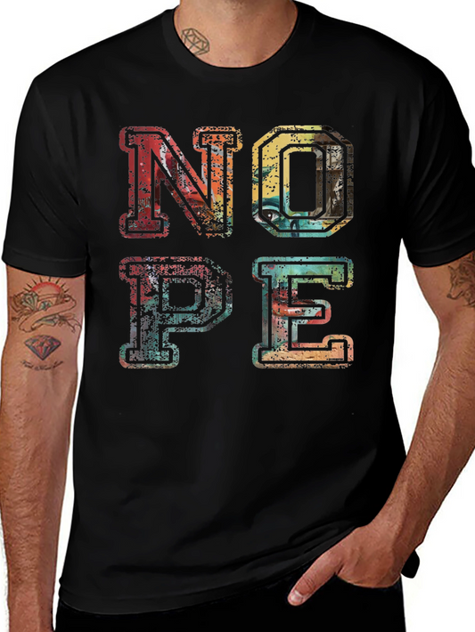 Retro NOPE Graphic Tee - Vintage Style