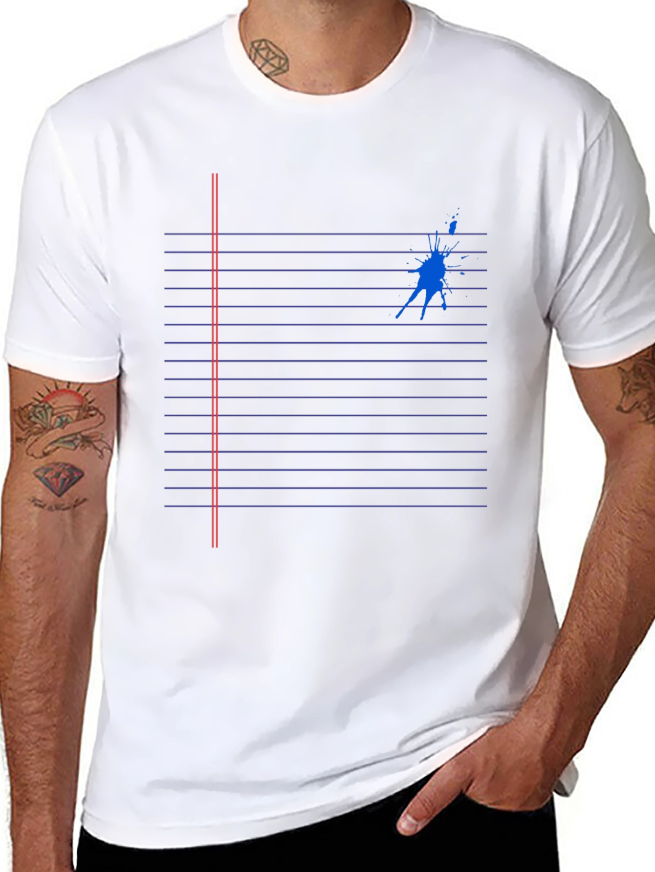 Notebook Paper Stain Graphic Tee