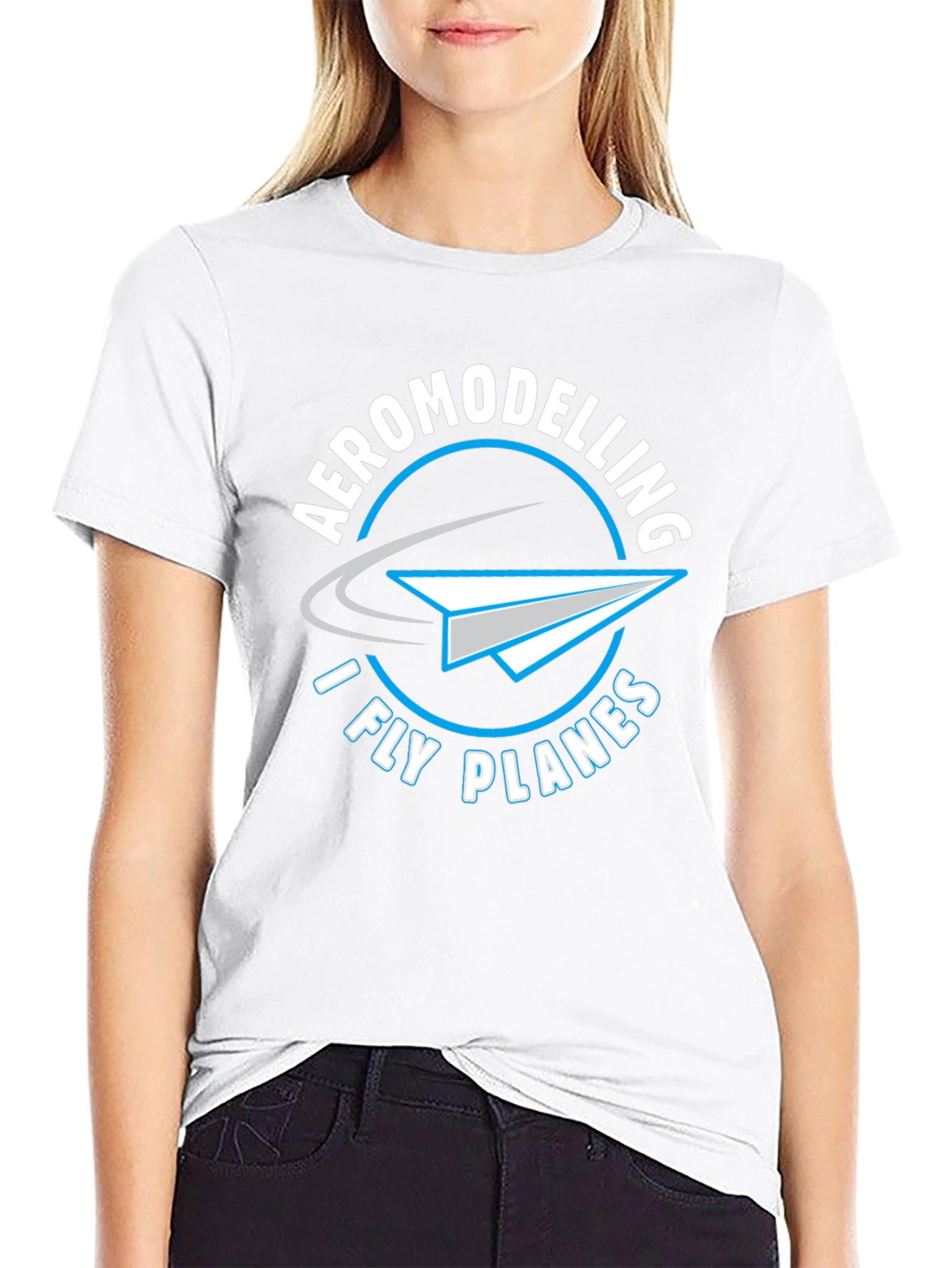 Aeromodelling - I Fly Planes Black T-Shirt