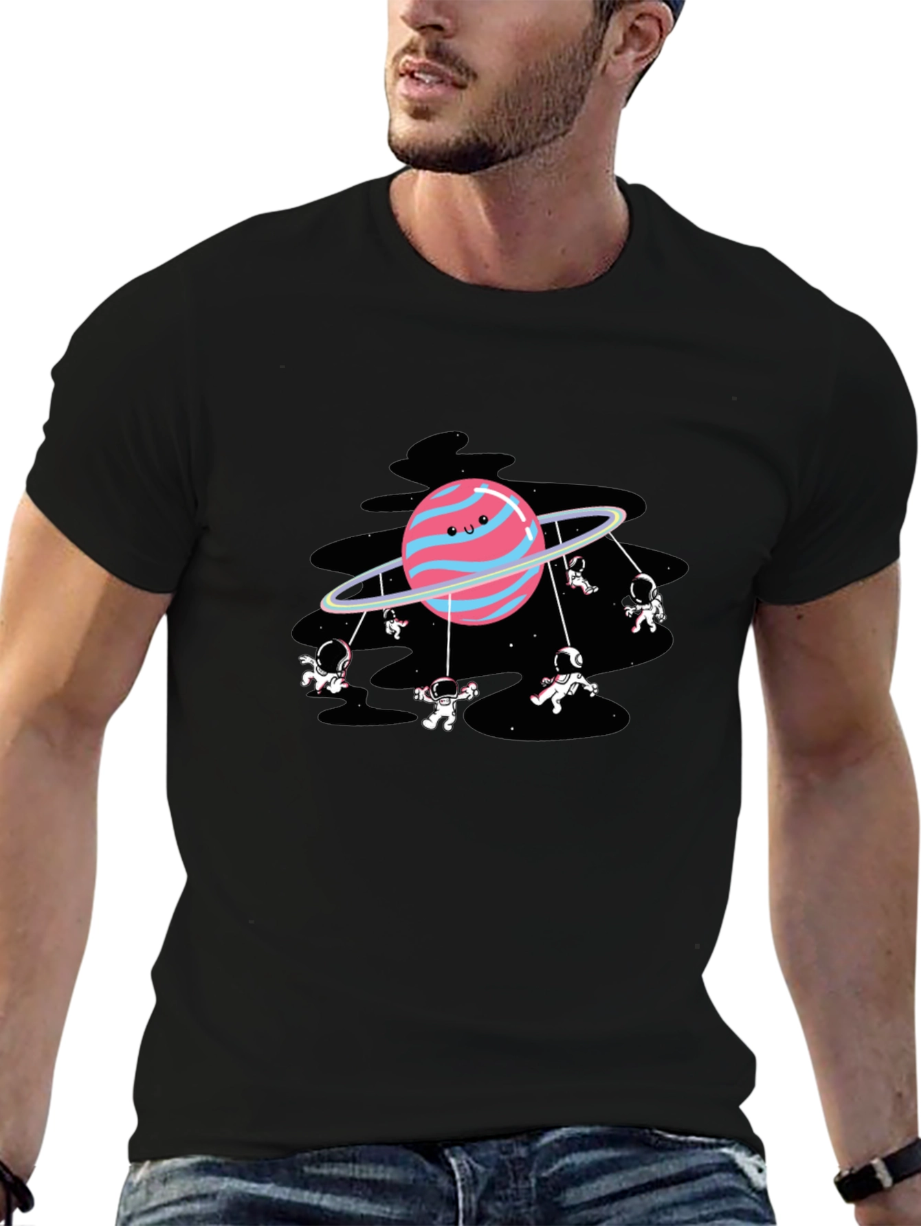 Astronauts on Planet Merry-Go-Round T-Shirt
