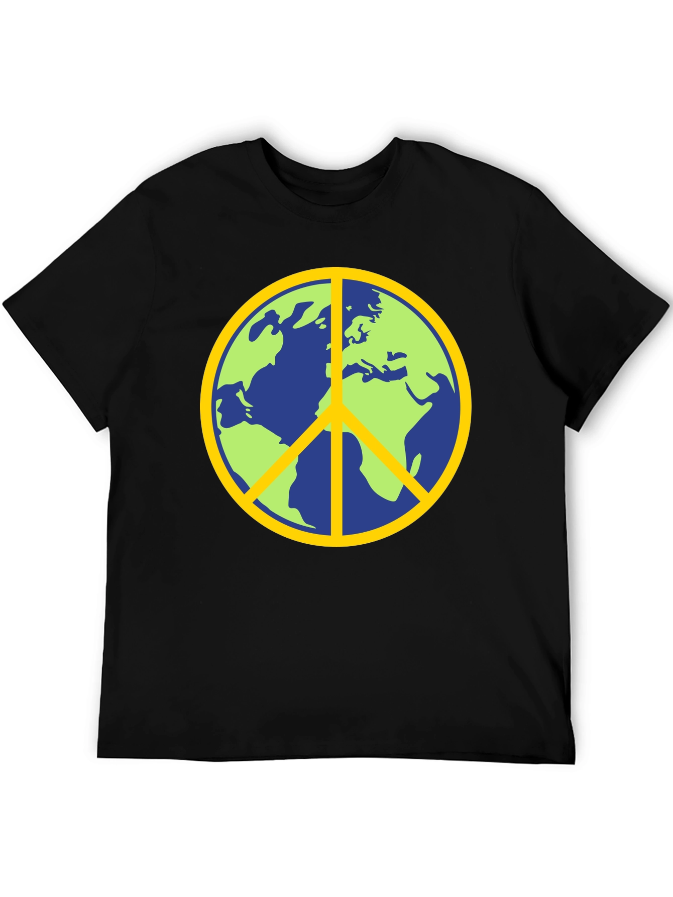 Earth Peace Sign Graphic T-Shirt
