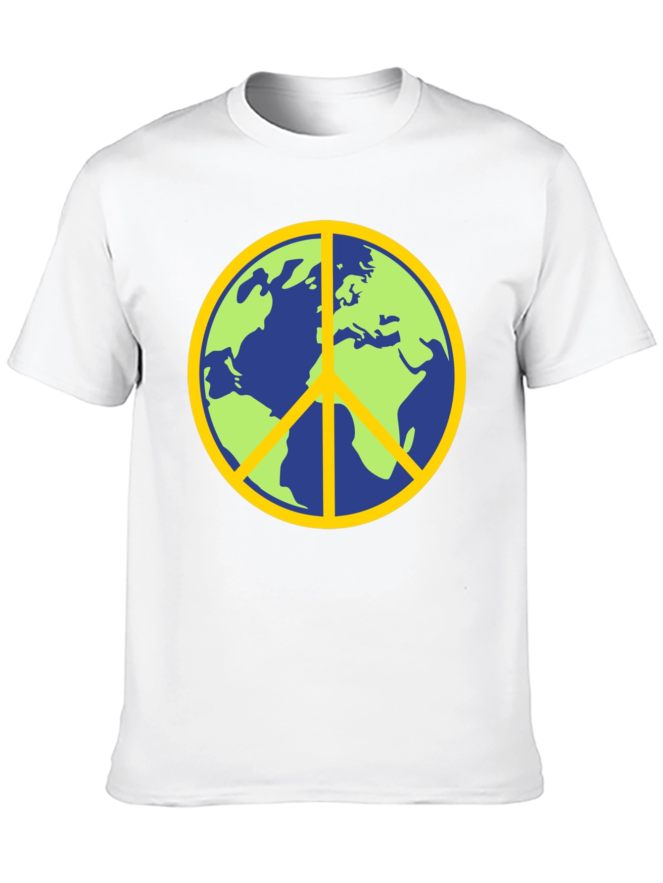 Earth Peace Sign Graphic T-Shirt