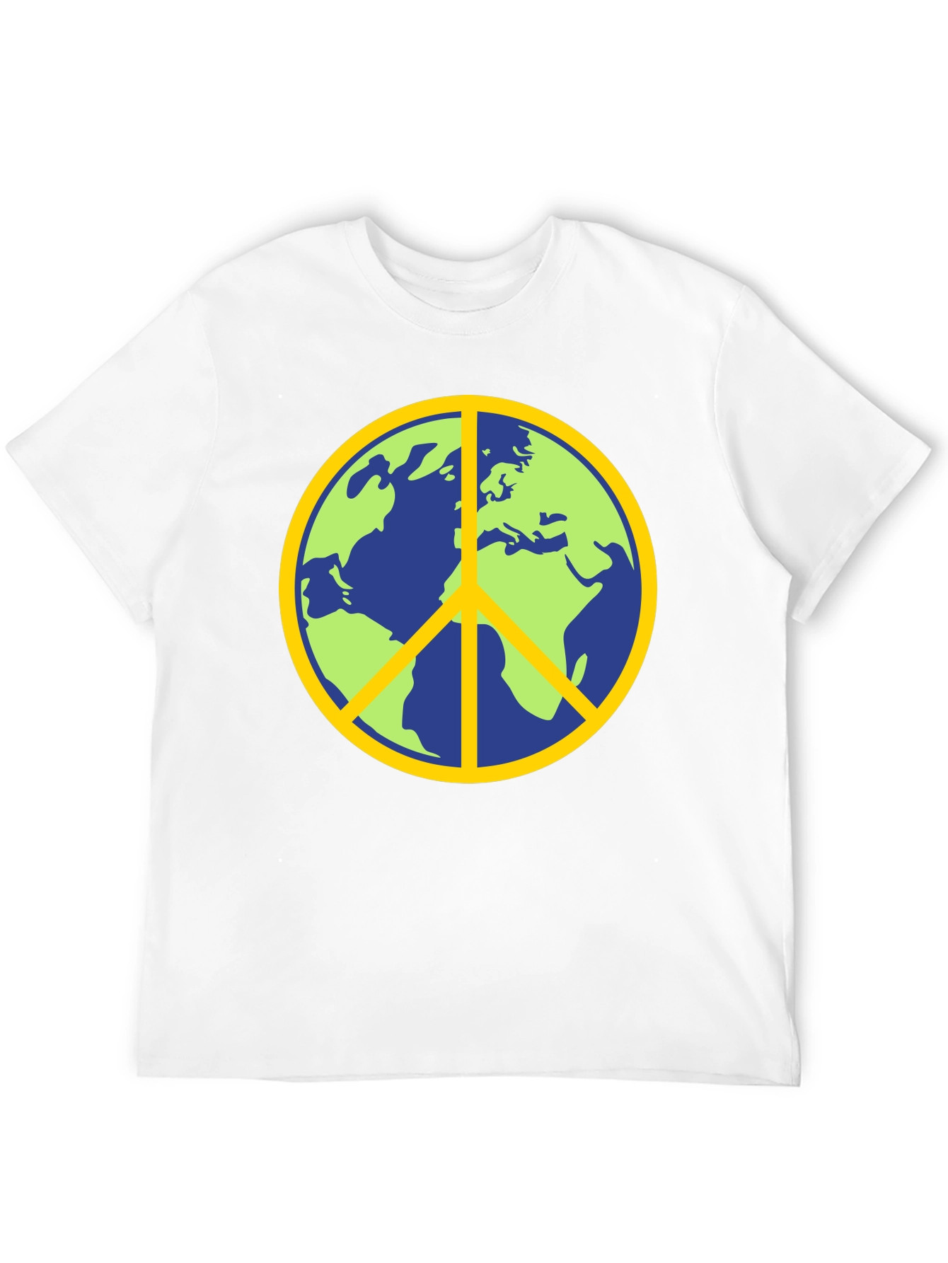 Earth Peace Sign Graphic T-Shirt