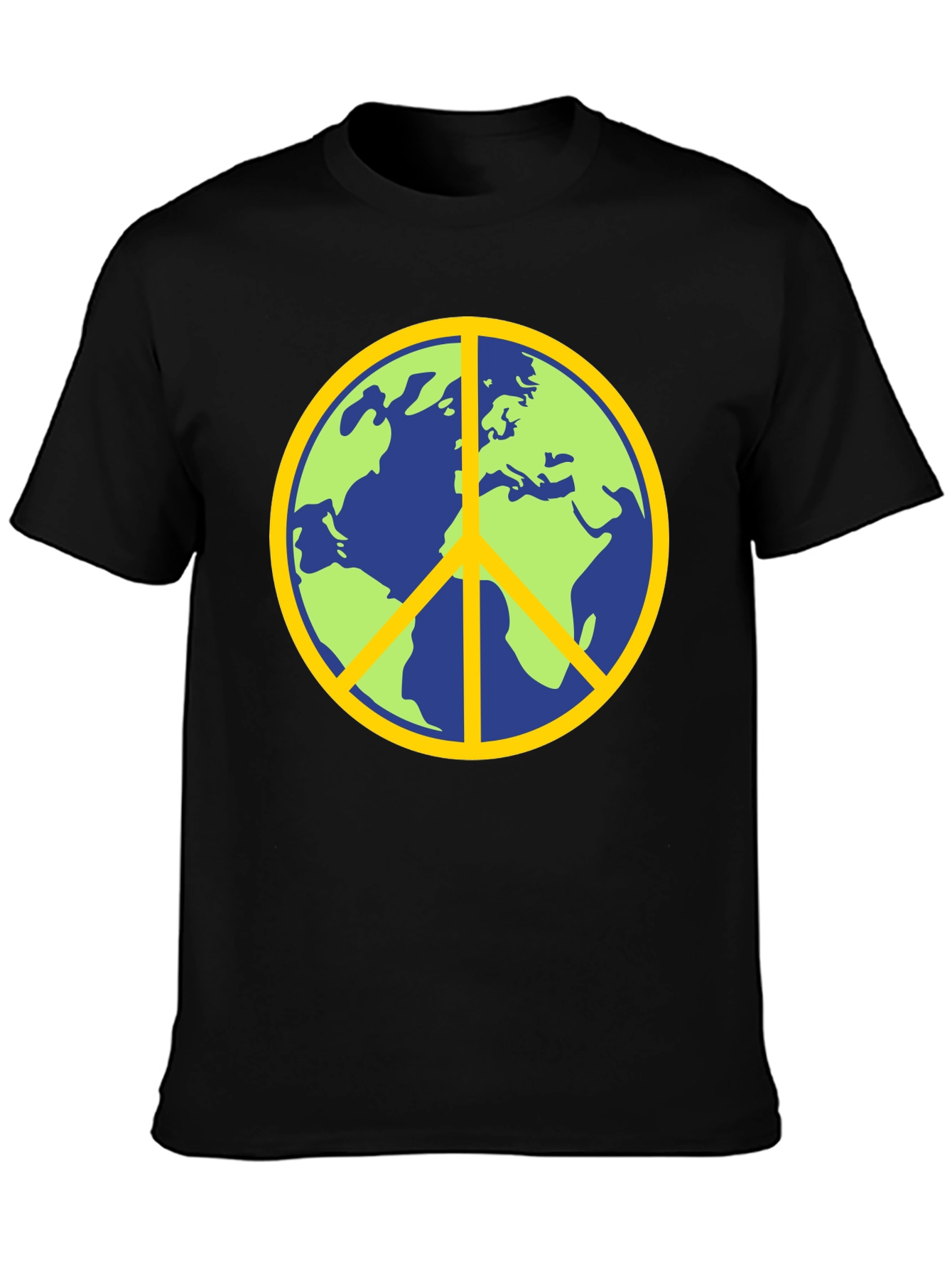 Earth Peace Sign Graphic T-Shirt