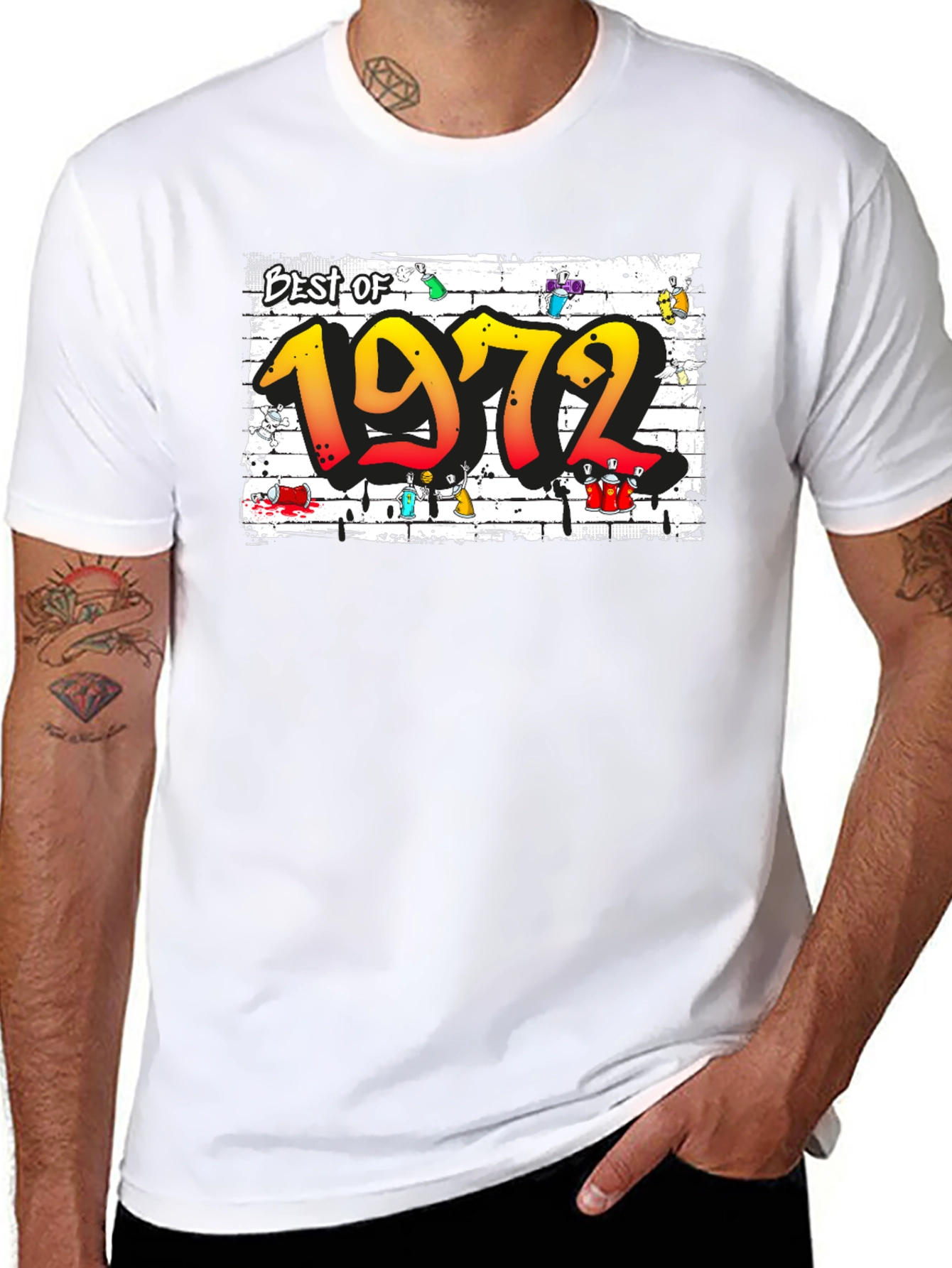 Best of 1972 Graphic T-Shirt - Classic Birthday Tee