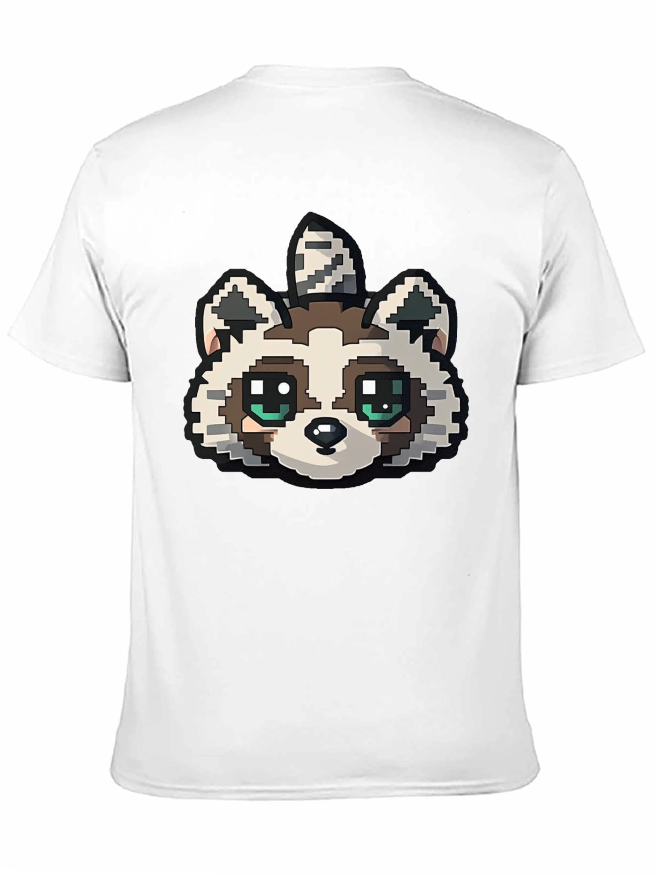 Pixelated Raccoon Graphic Tee