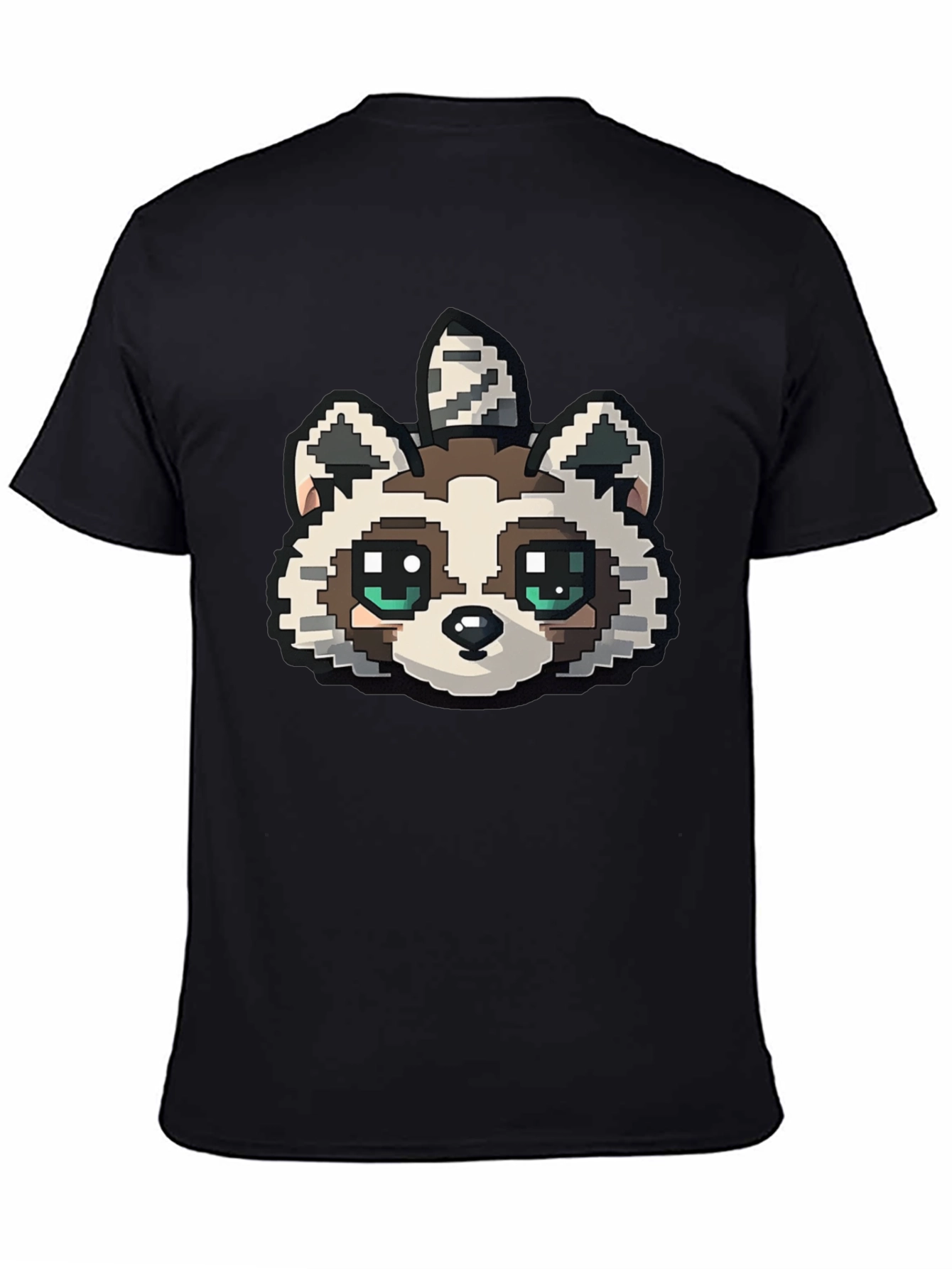 Pixelated Raccoon Graphic Tee
