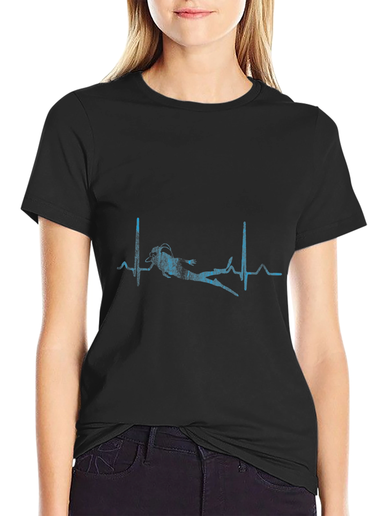 Scuba Diver Heartbeat T-Shirt