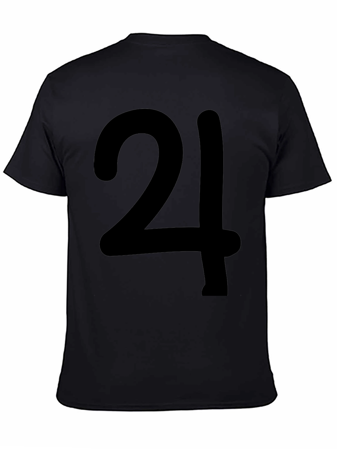 Bold Number 24 Graphic Print T-Shirt