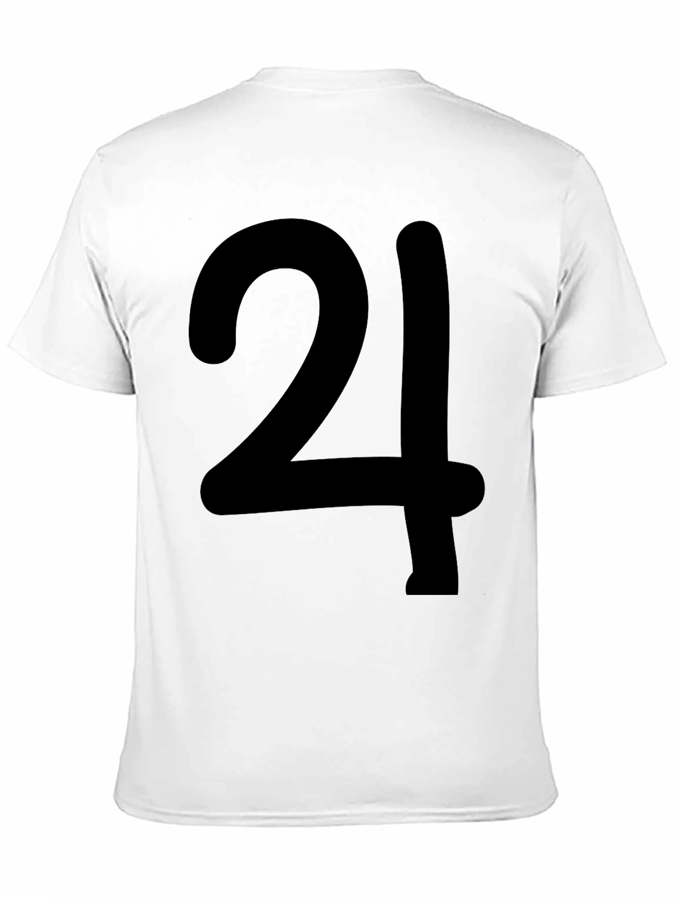 Bold Number 24 Graphic Print T-Shirt