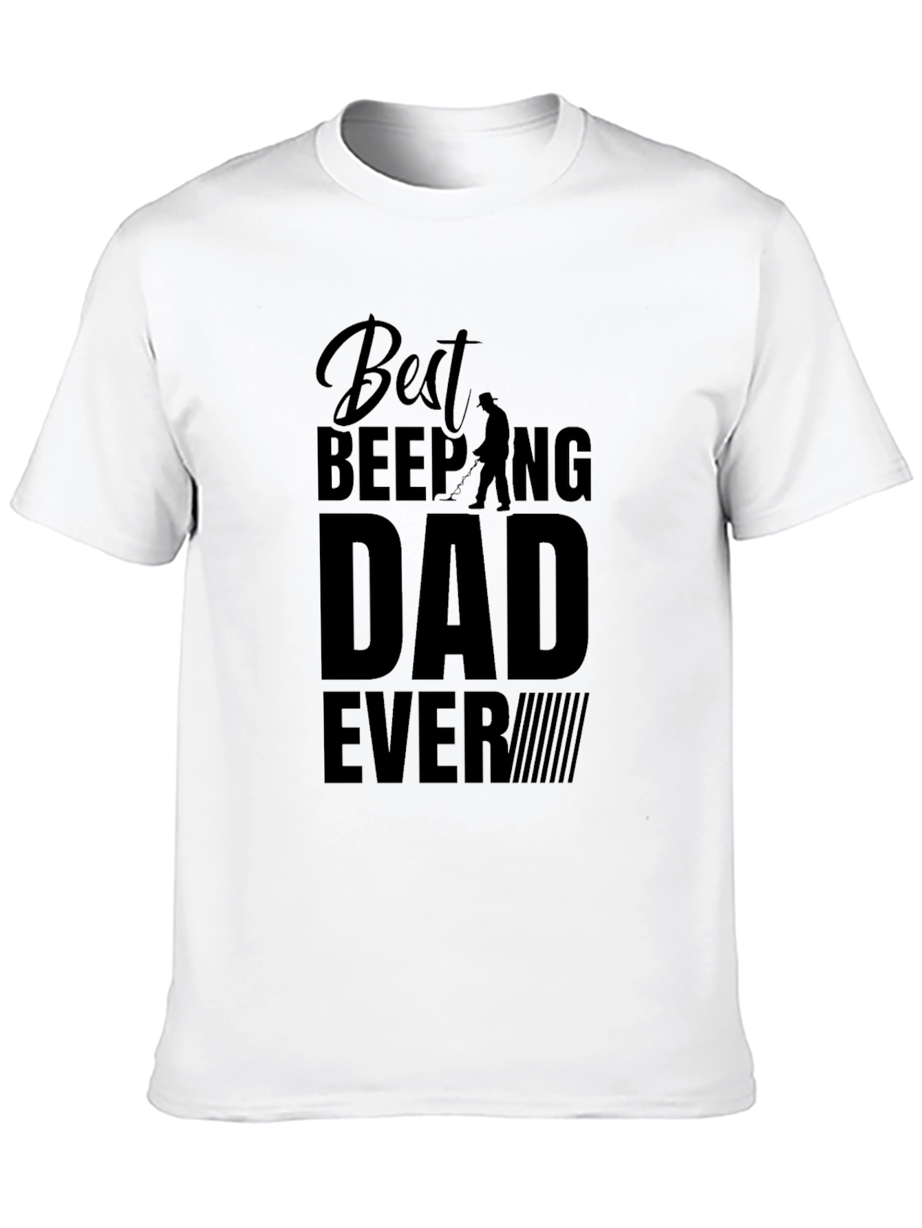 Best Beeping Dad Ever - Black T-Shirt