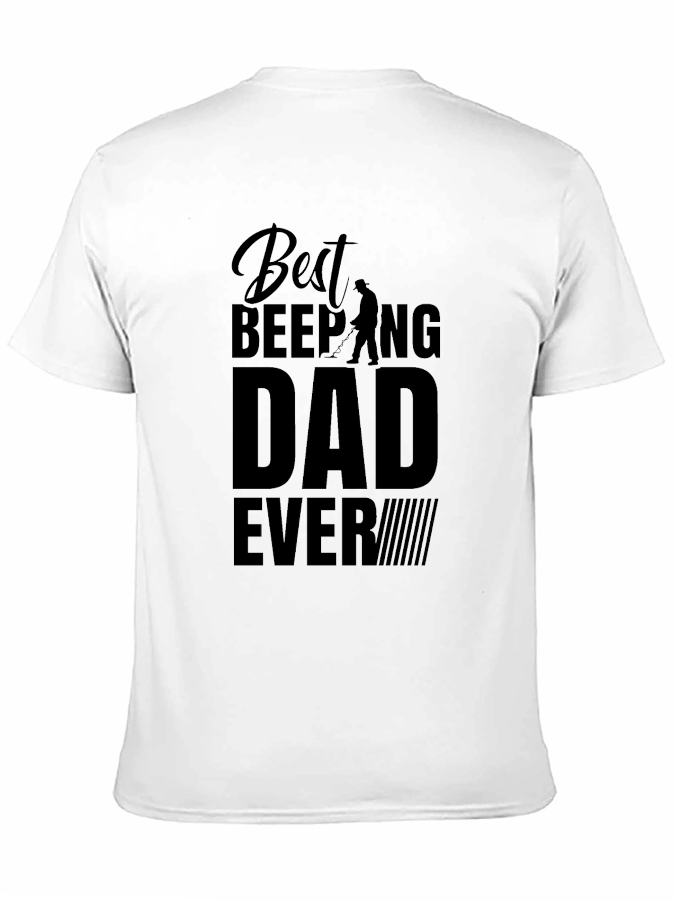 Best Beeping Dad Ever - Black T-Shirt