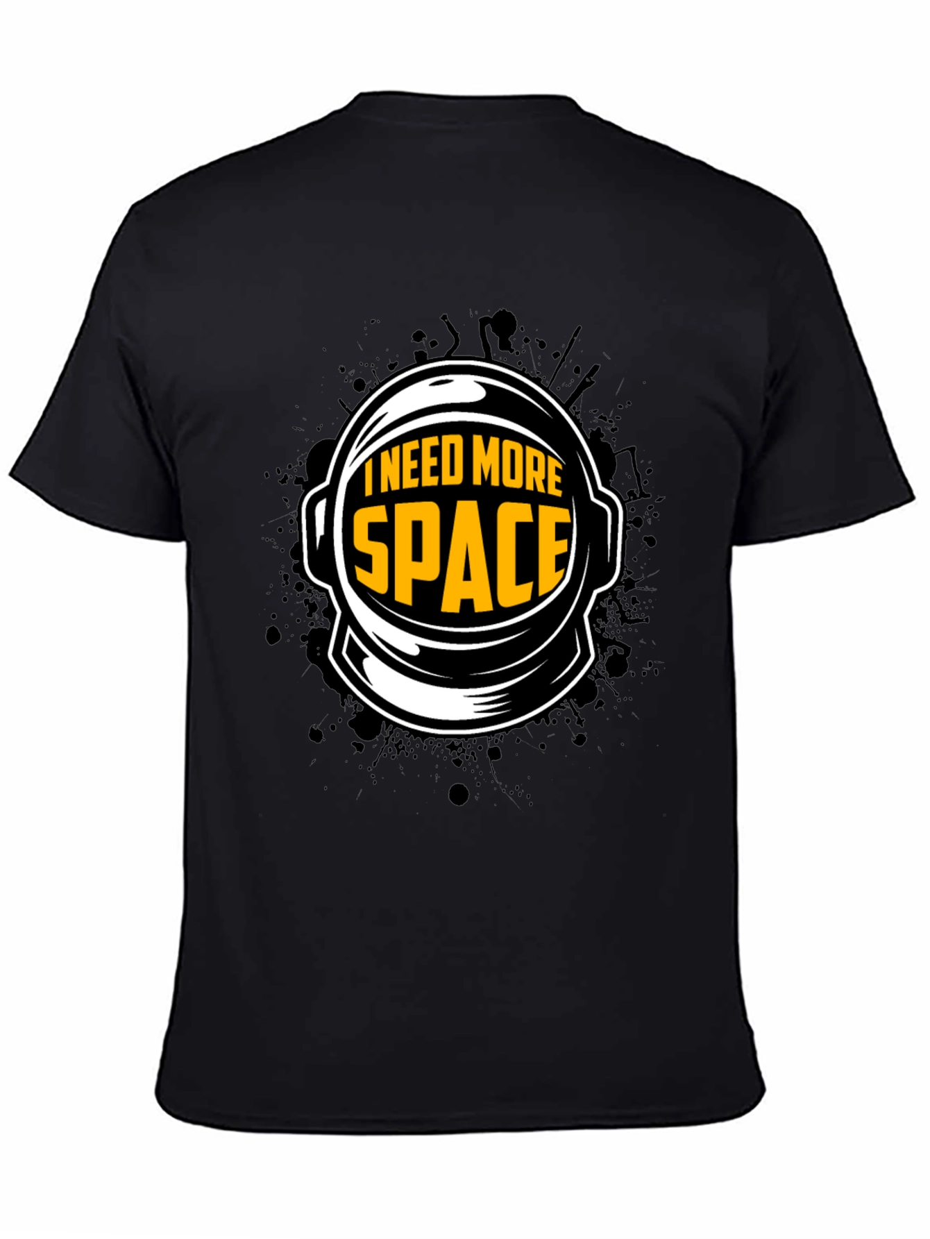 I Need More Space Black Graphic Tee