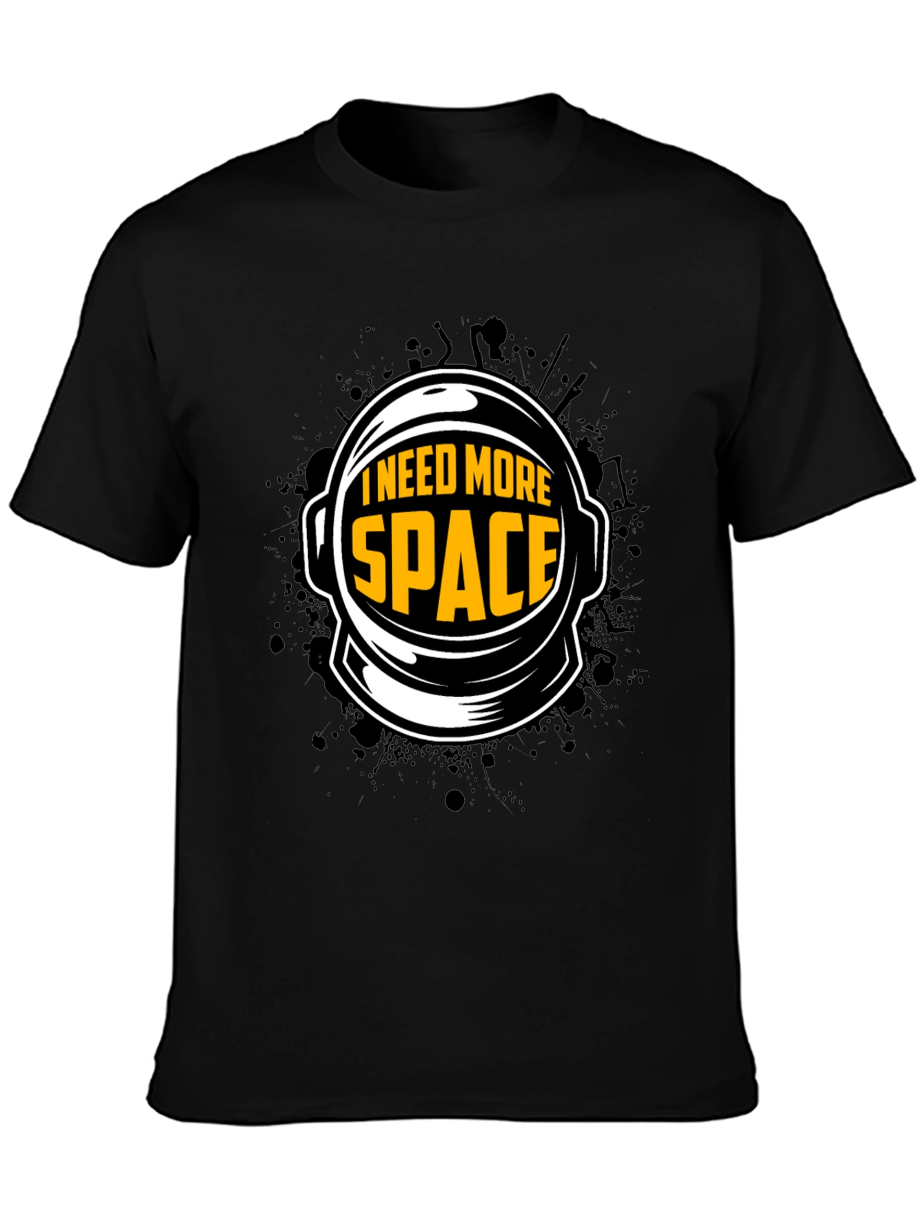 I Need More Space Black Graphic Tee