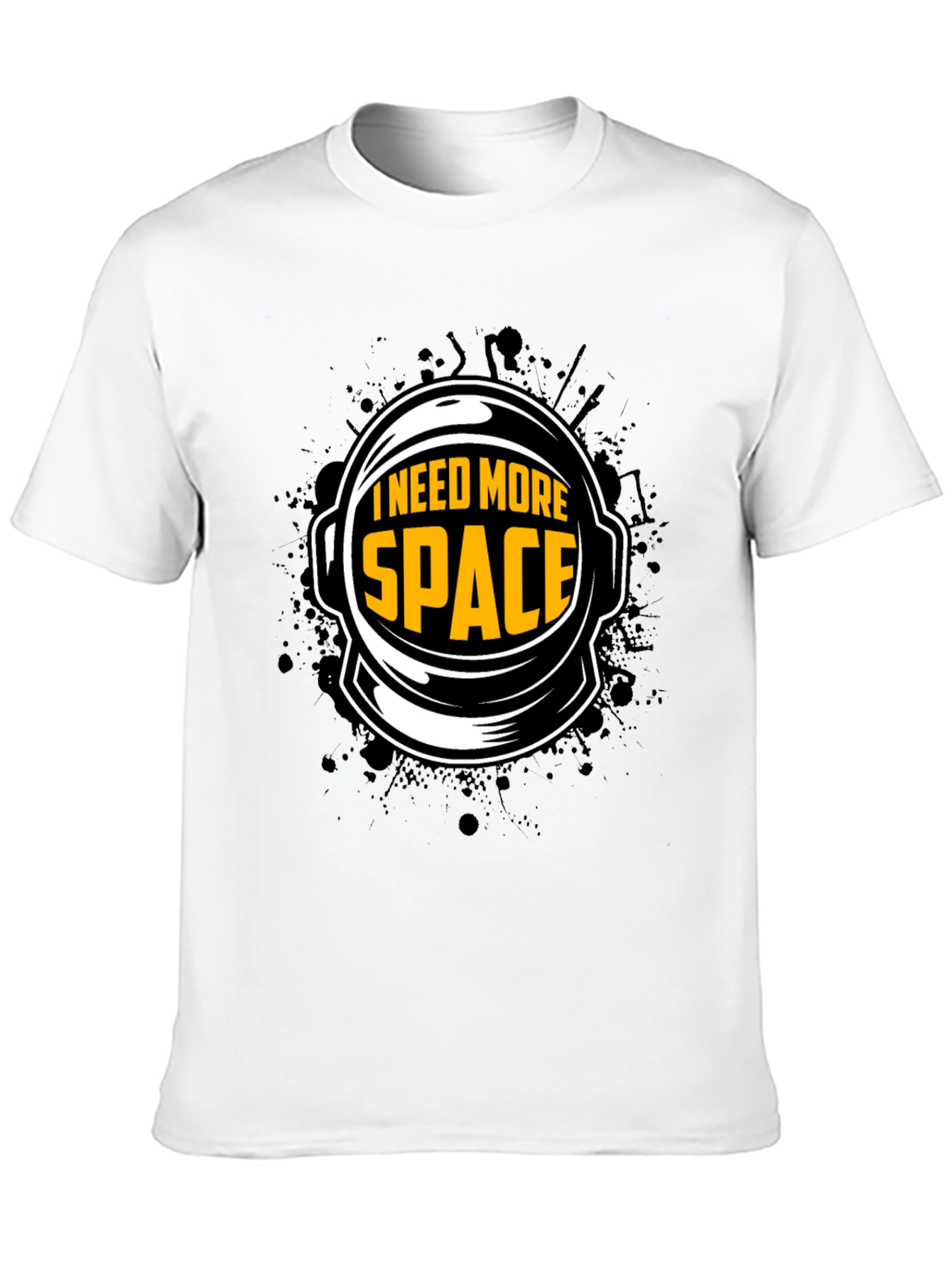 I Need More Space Black Graphic Tee