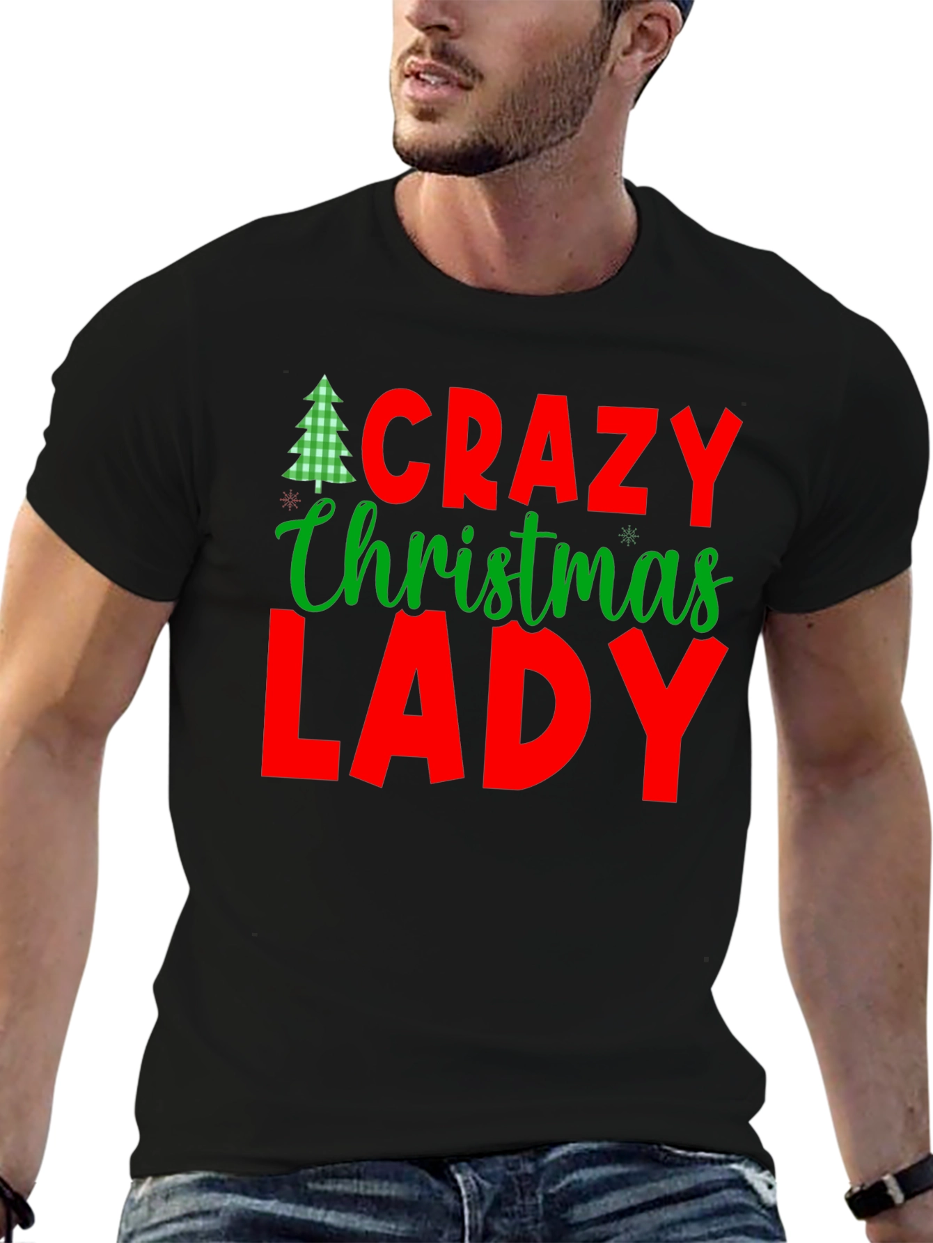 Crazy Christmas Lady T-Shirt