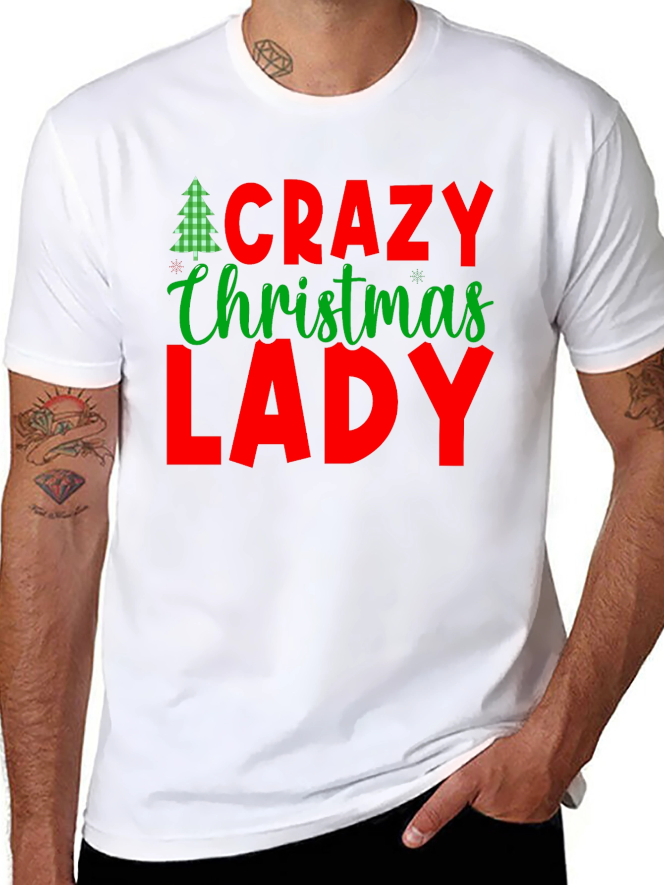 Crazy Christmas Lady T-Shirt