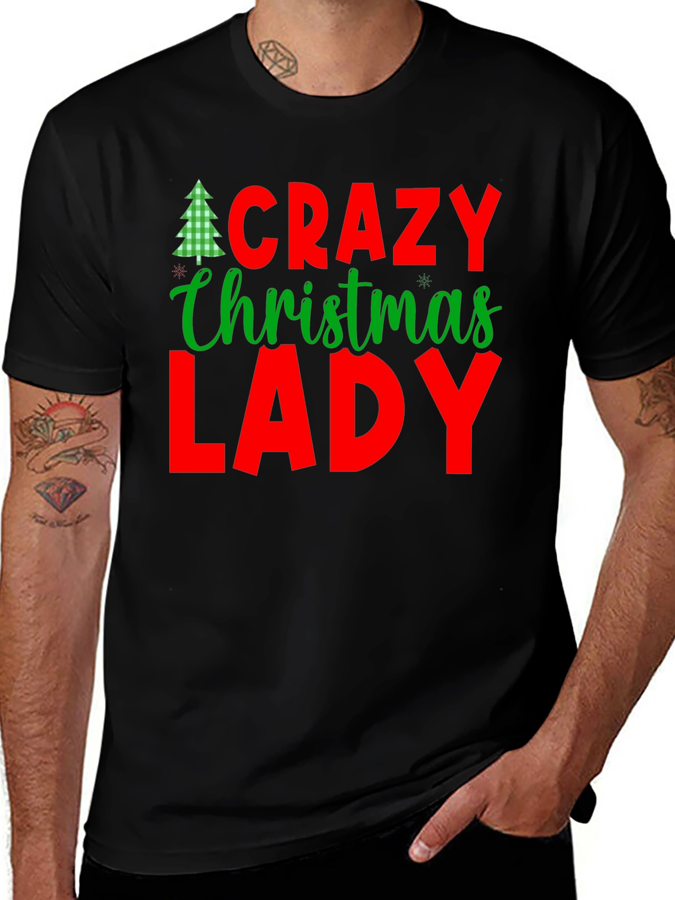 Crazy Christmas Lady T-Shirt