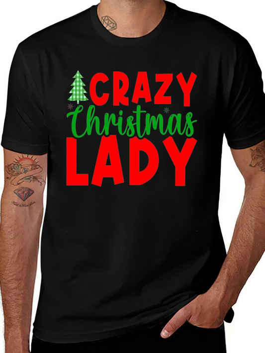 Crazy Christmas Lady T-Shirt