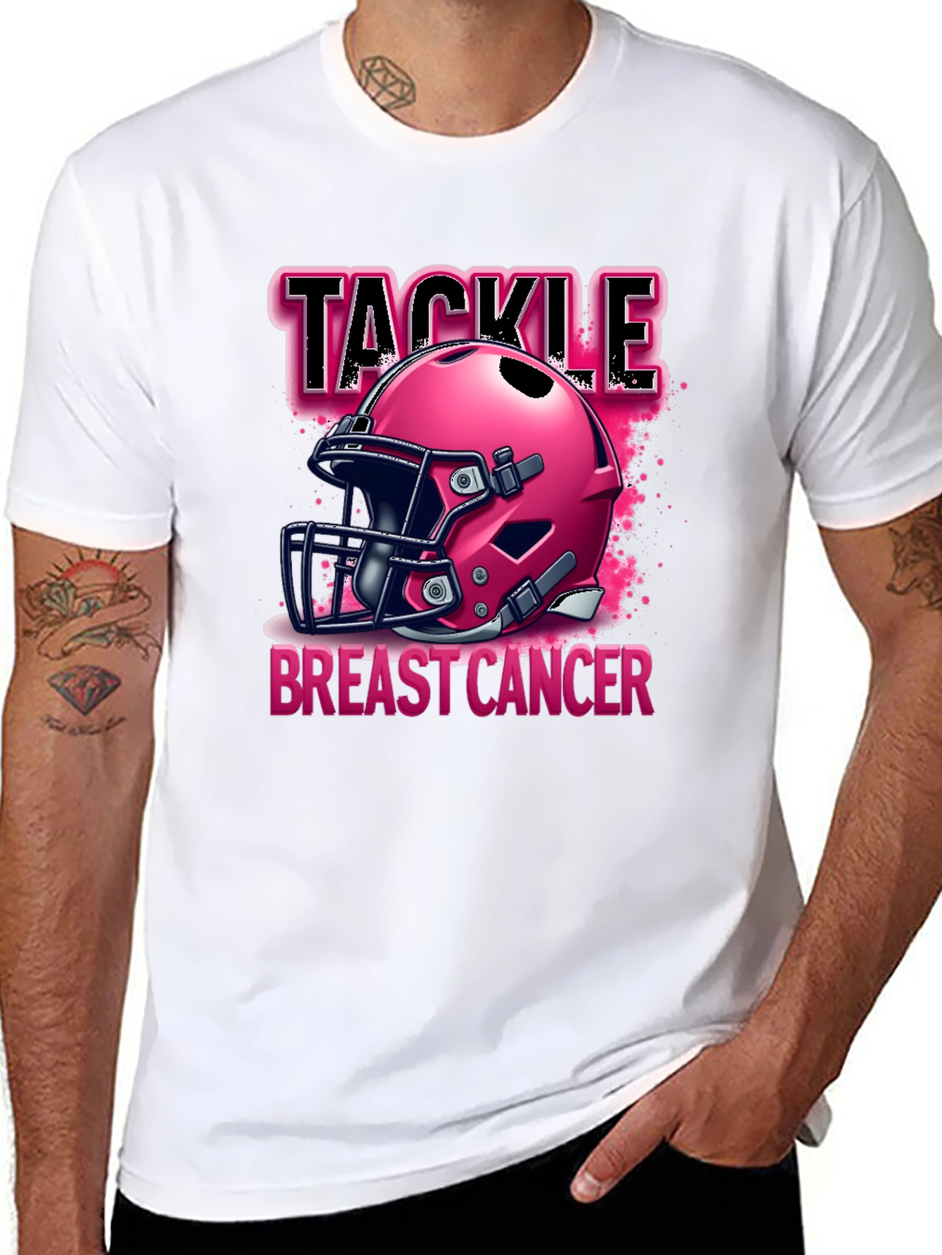 Tackle Breast Cancer T-Shirt