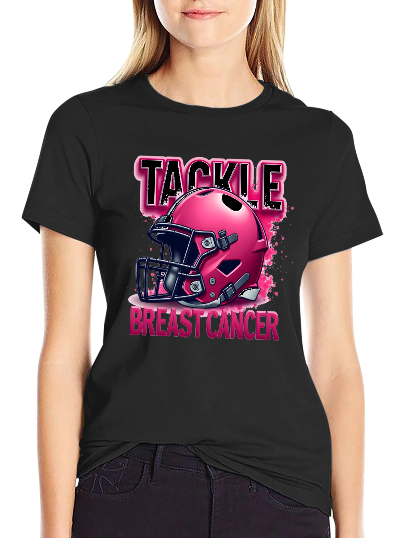Tackle Breast Cancer T-Shirt
