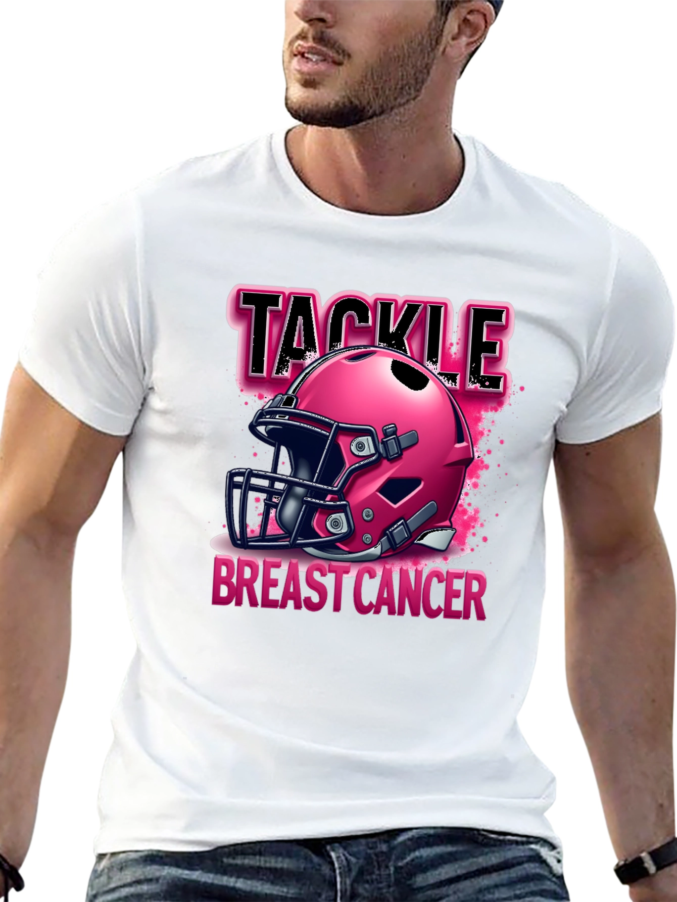 Tackle Breast Cancer T-Shirt