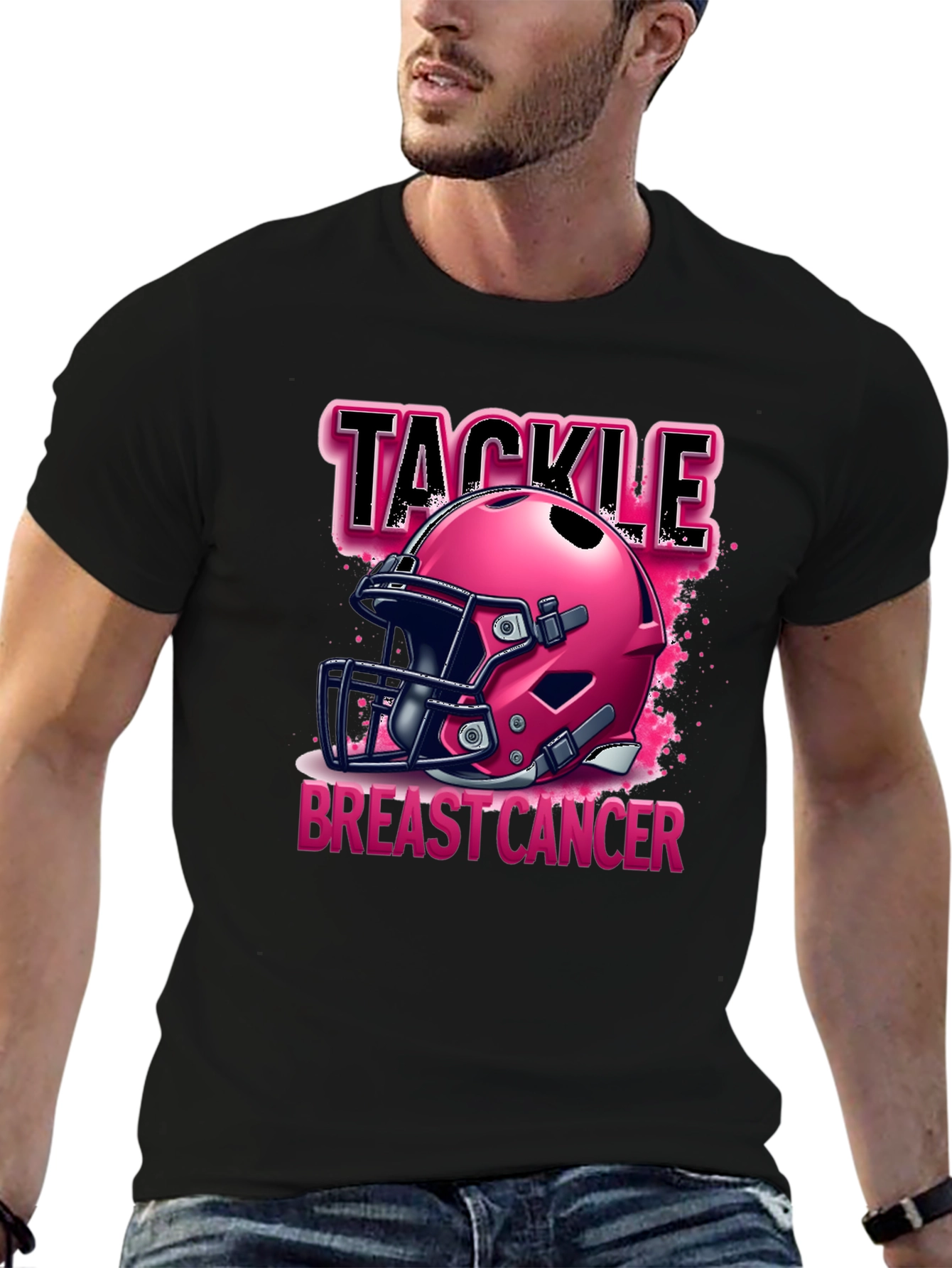 Tackle Breast Cancer T-Shirt