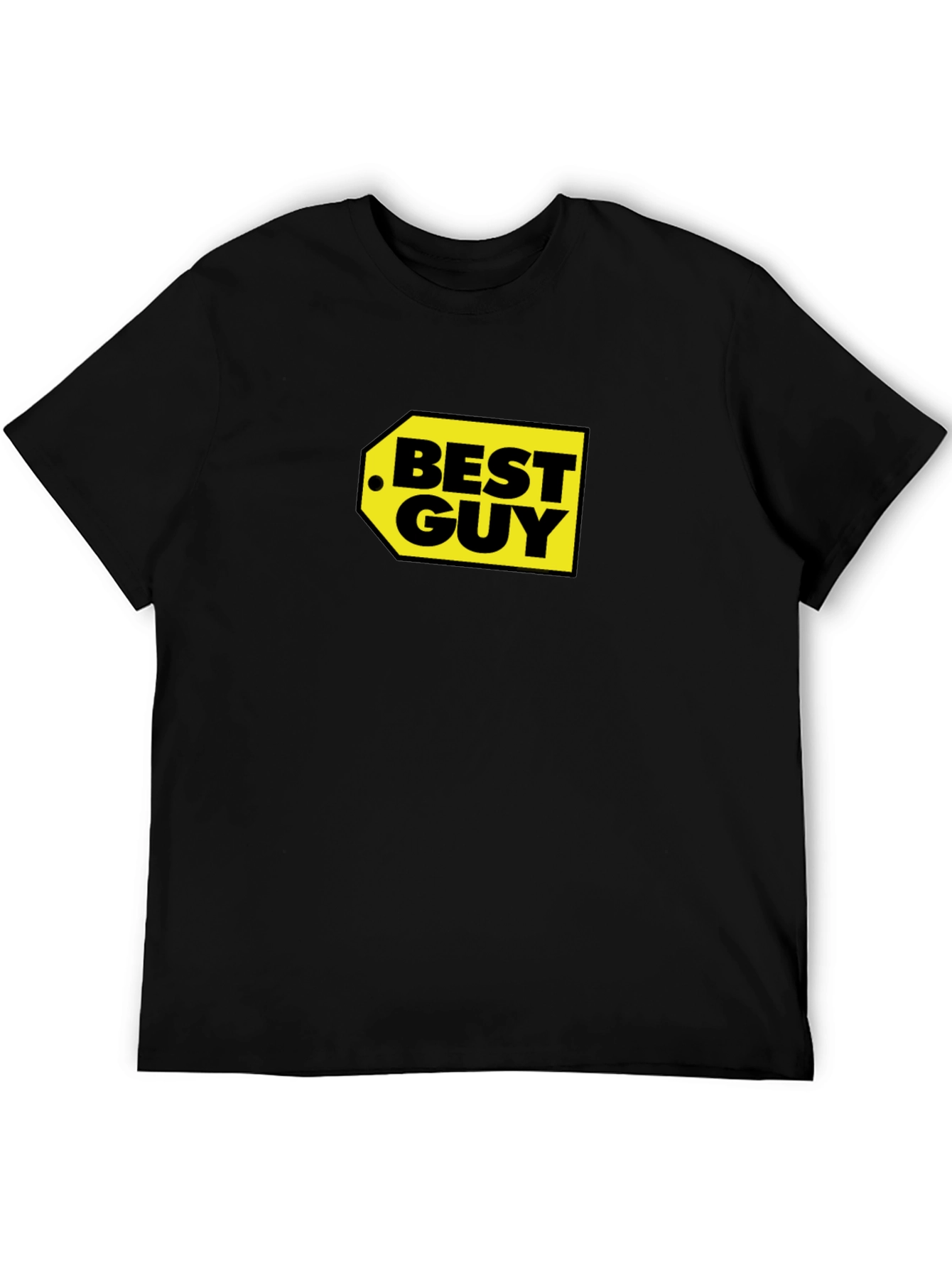 Best Guy Graphic Tee - Black Crew Neck T-Shirt