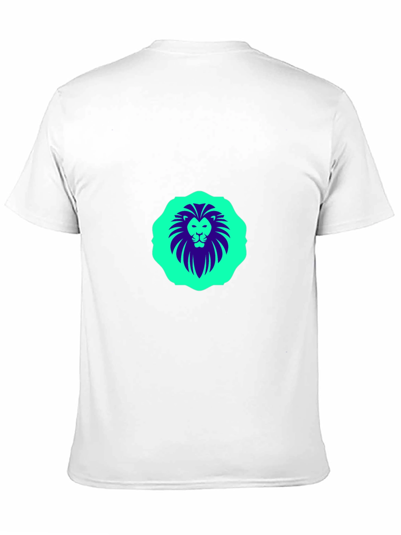 Lion Graphic Print Black Crew Neck T-Shirt