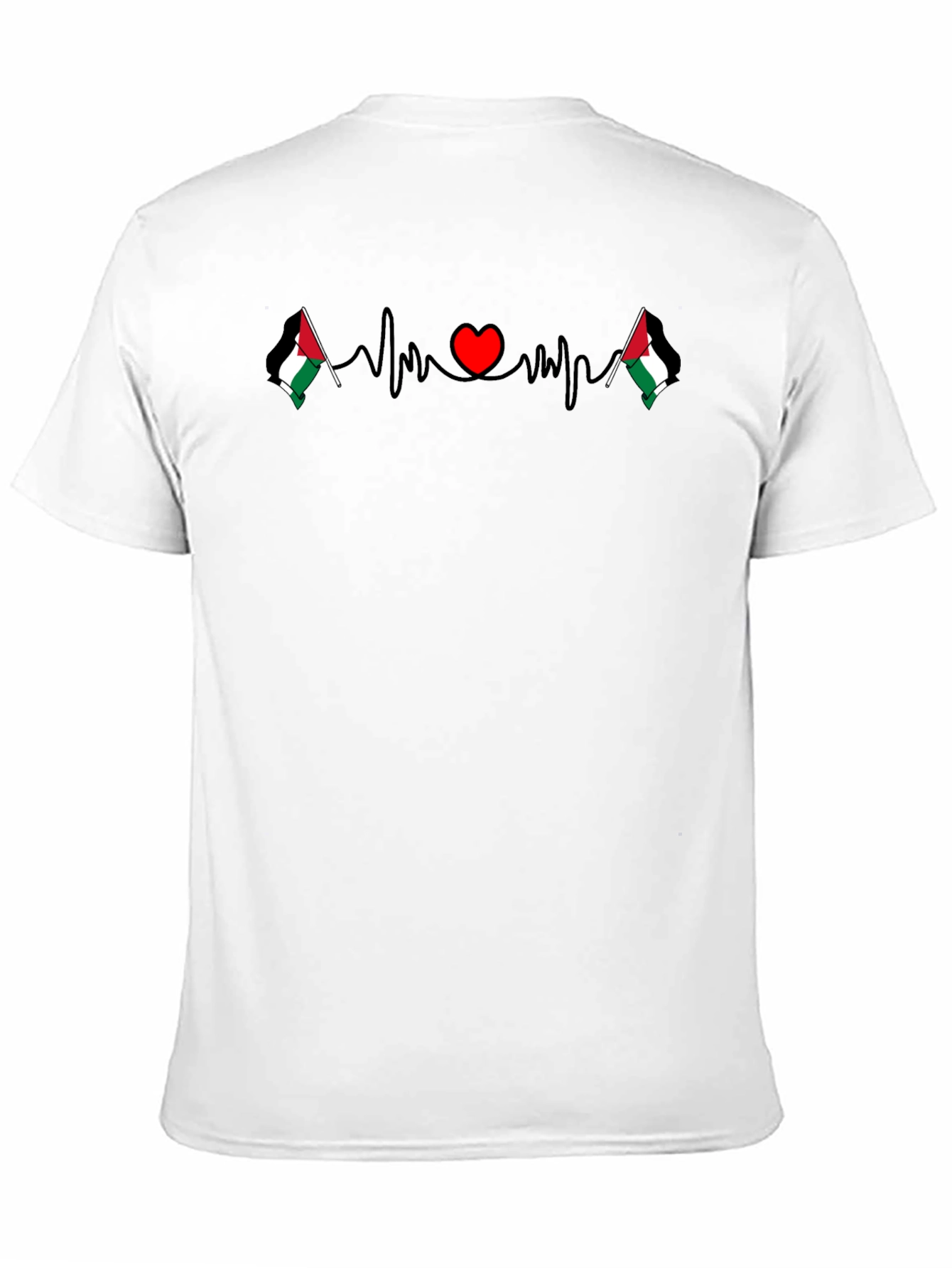 Palestine Heartbeat T-Shirt - Show Your Love!
