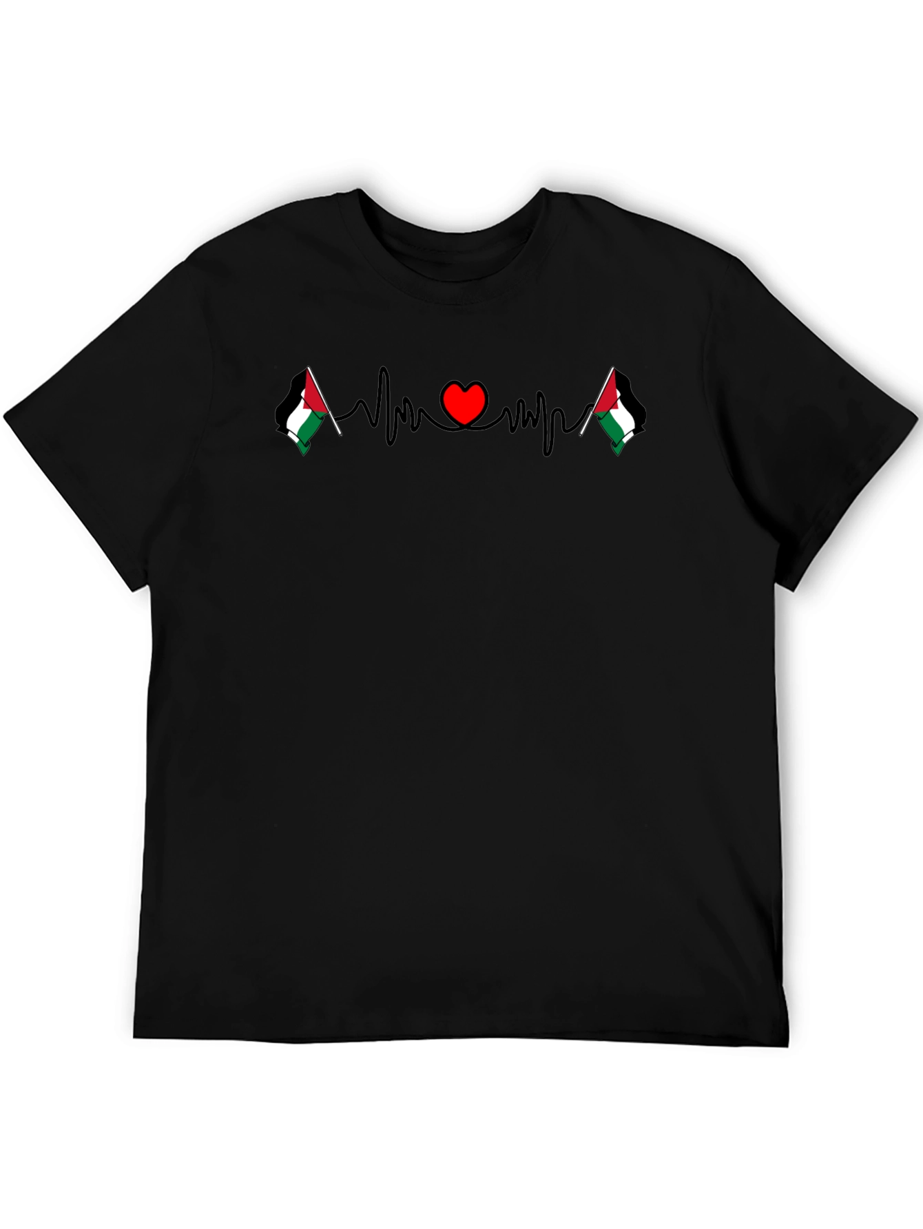 Palestine Heartbeat T-Shirt - Show Your Love!