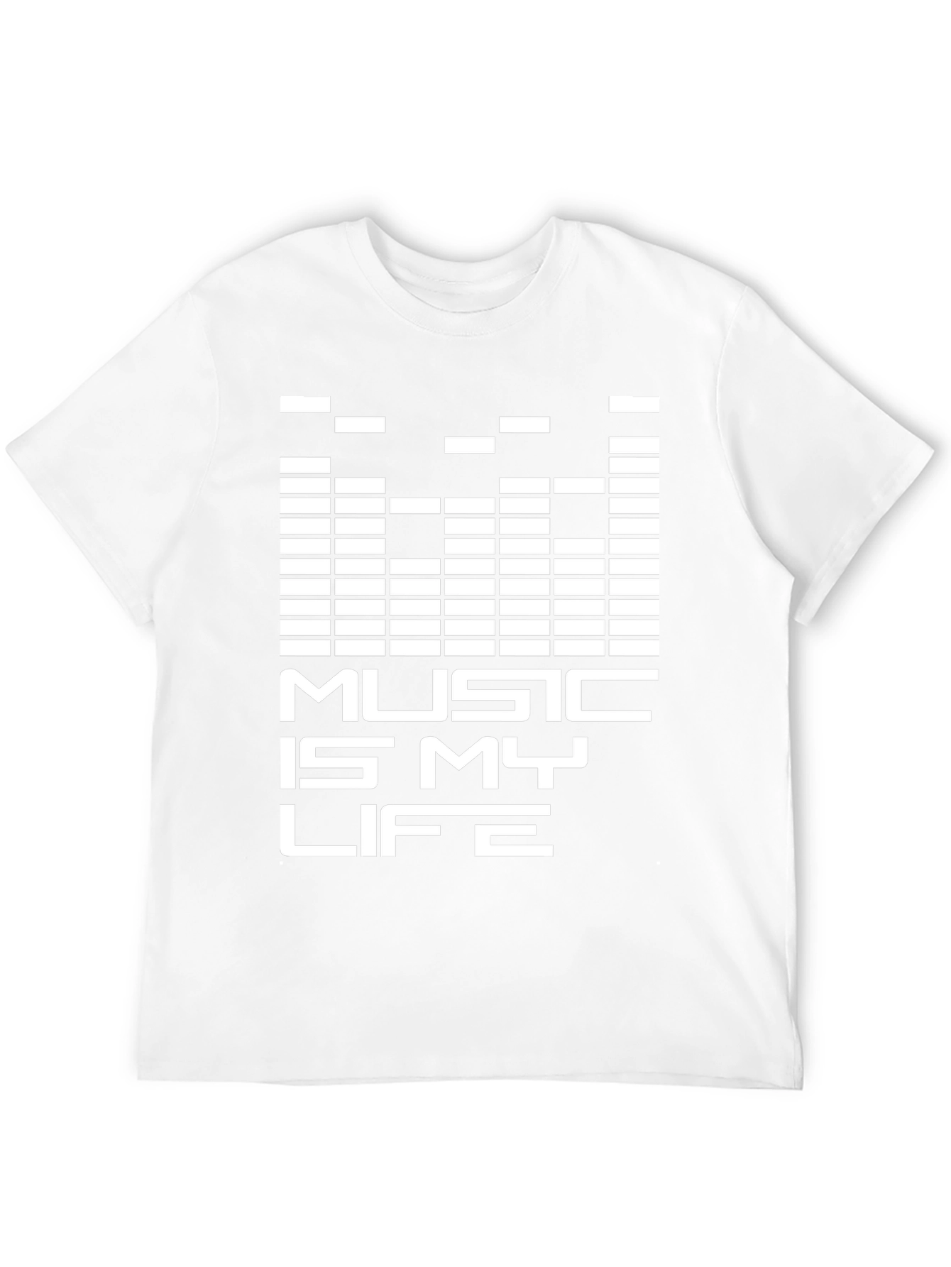 Music is My Life Graphic Tee - Black