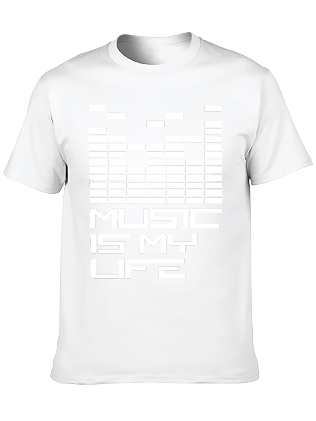 Music is My Life Graphic Tee - Black