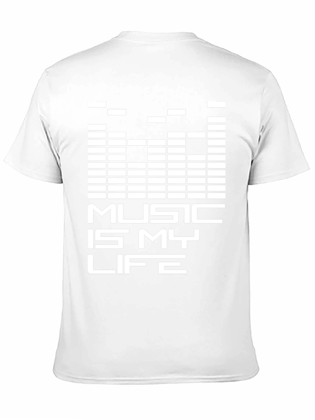 Music is My Life Graphic Tee - Black