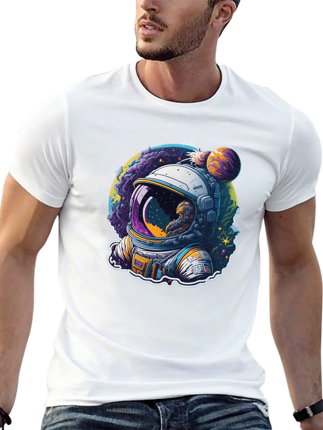 Astronaut Graphic T-Shirt - Space Design Tee