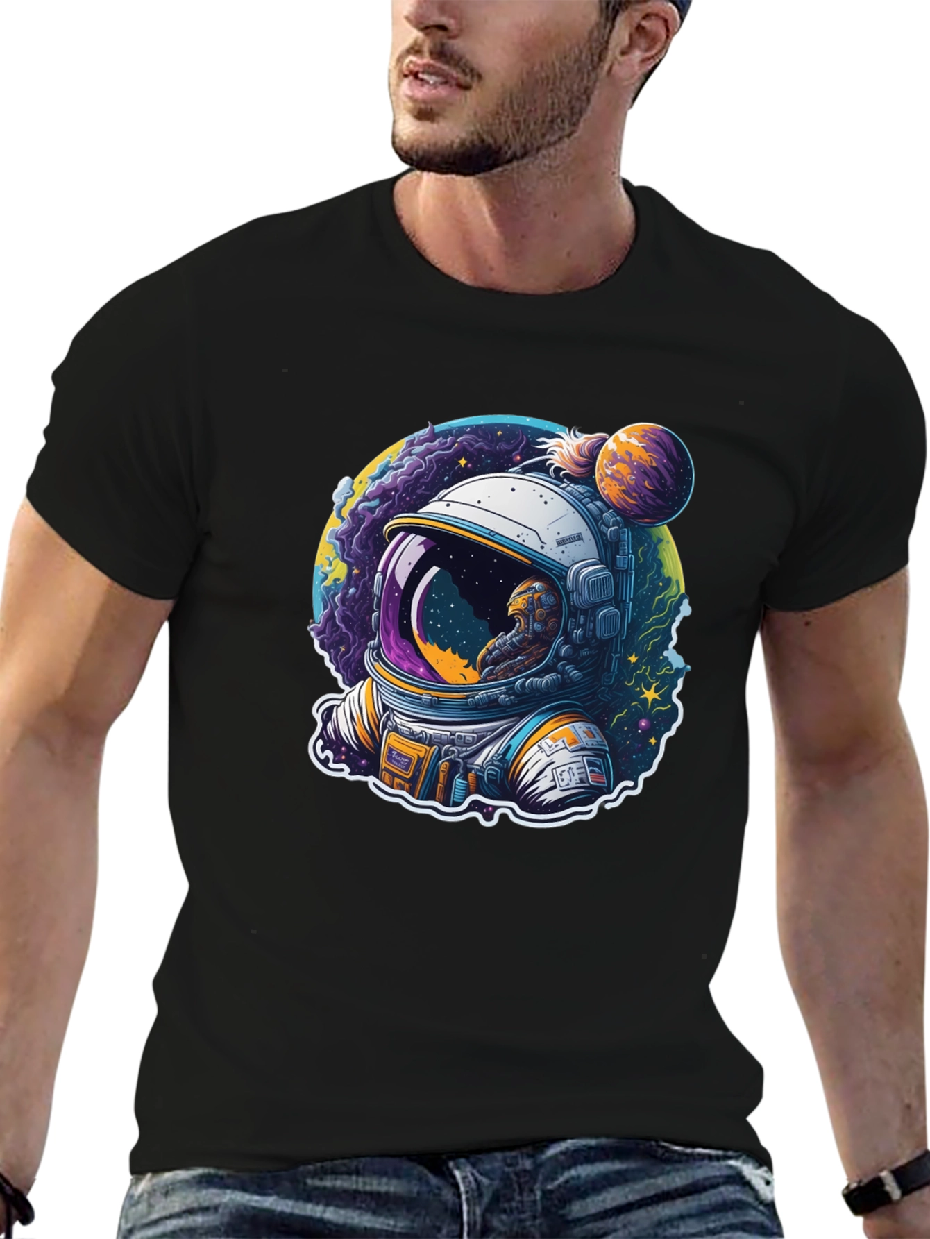 Astronaut Graphic T-Shirt - Space Design Tee