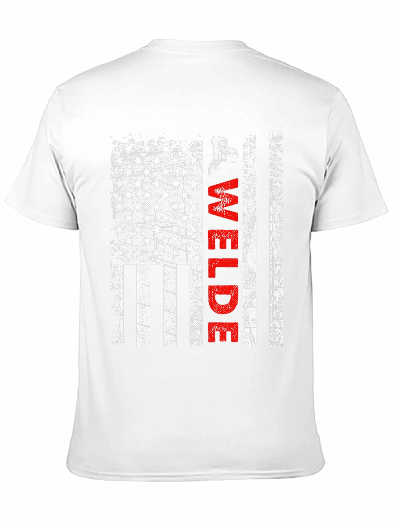 Welder American Flag T-Shirt Patriotic Welding Tee