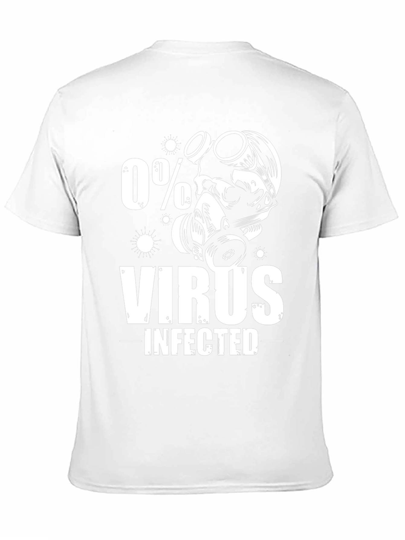 0% Virus Infected Graphic Tee - Black
