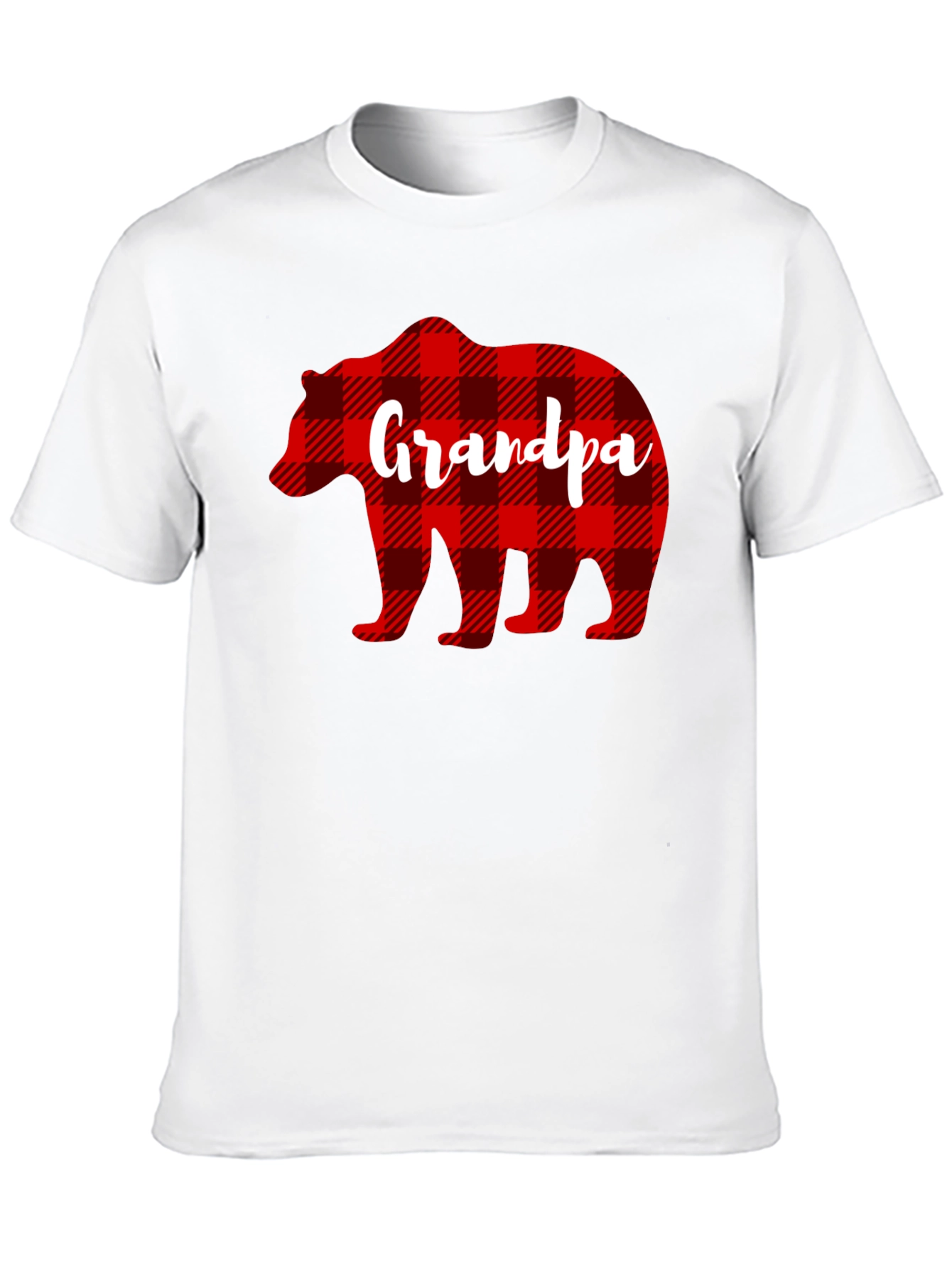 Grandpa Bear Plaid Shirt - Fathers Day Gift