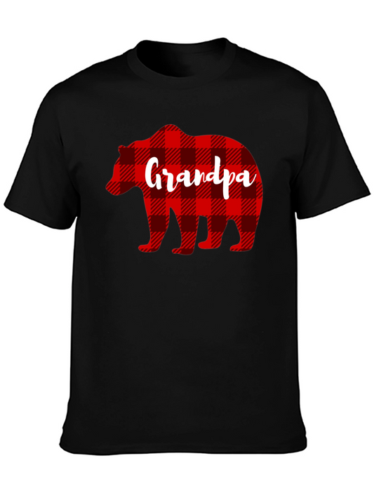 Grandpa Bear Plaid Shirt - Fathers Day Gift