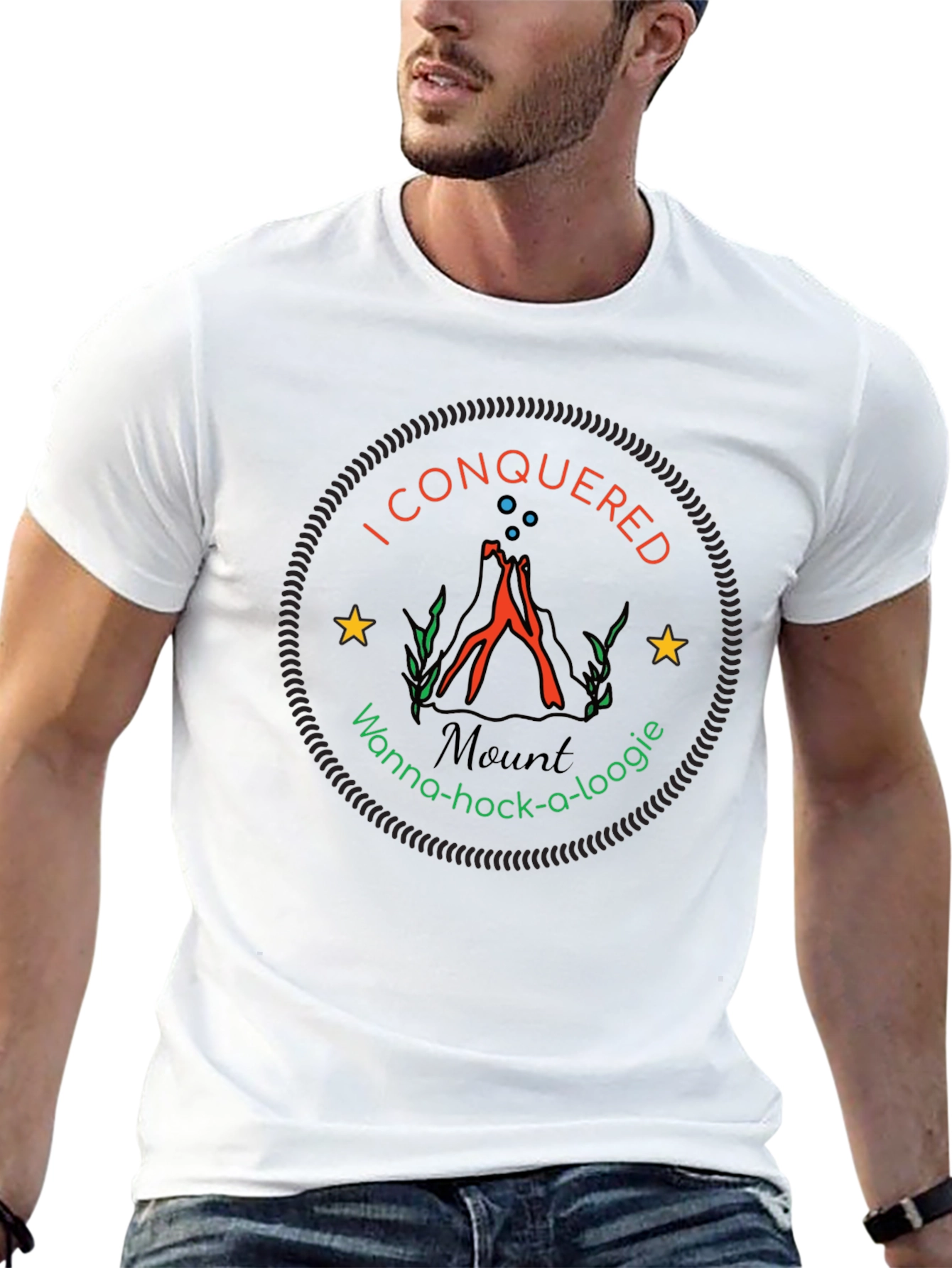 I Conquered Mount Wanna-hock-a-loogie T-Shirt