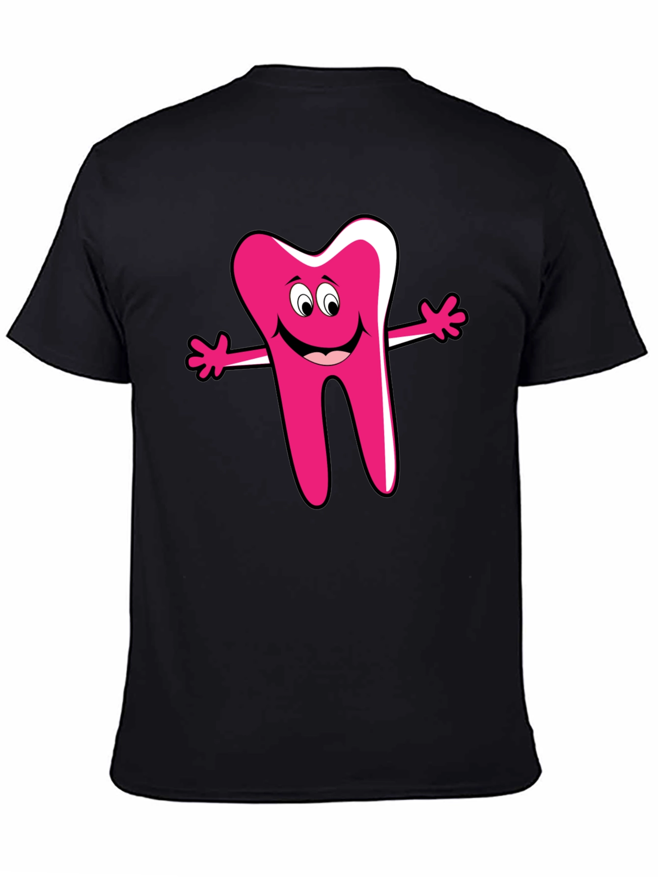 Funny Cartoon Tooth Graphic T-Shirt